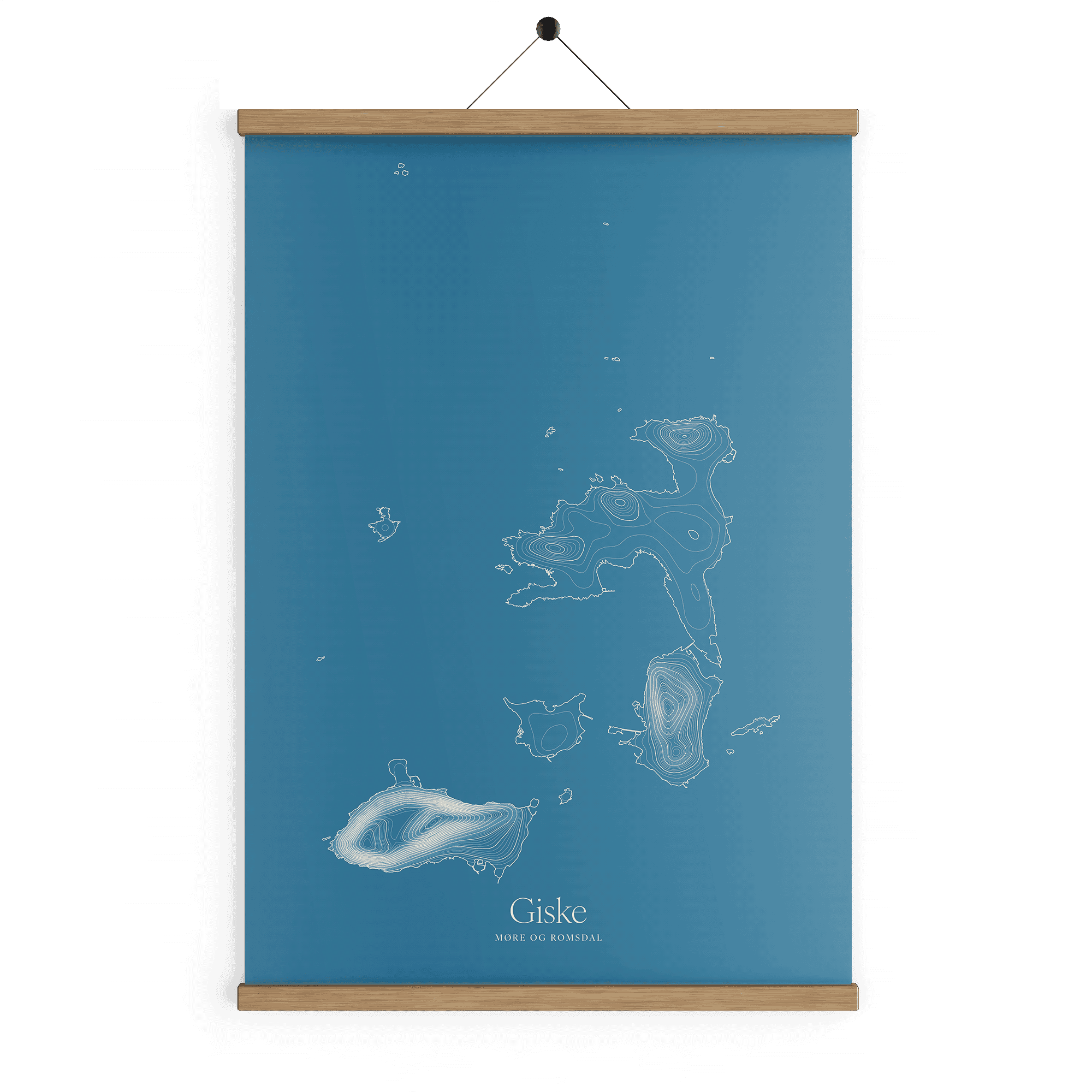 Giske kotekart - Himmelblå
