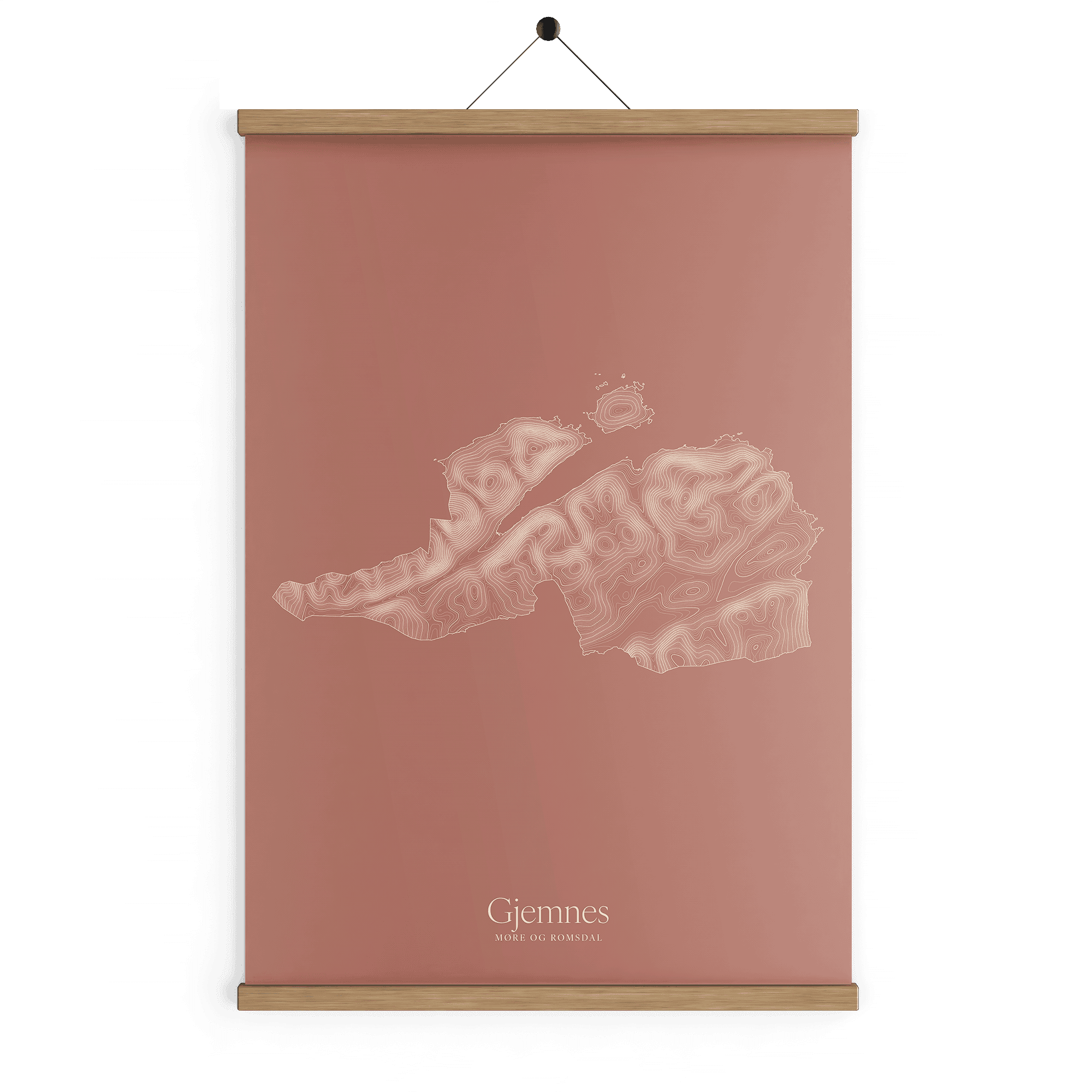 Gjemnes kotekart - Rustrød