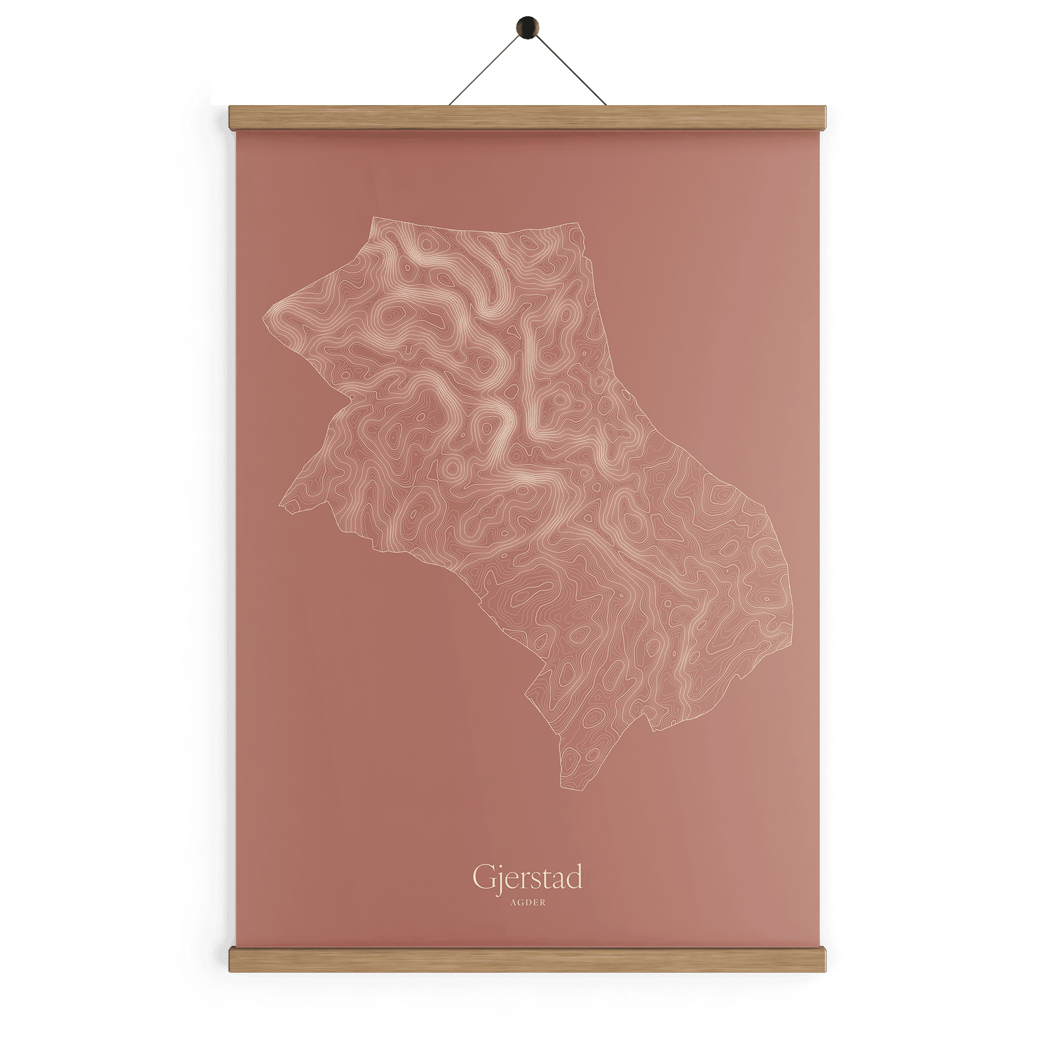 Gjerstad kotekart - Rustrød