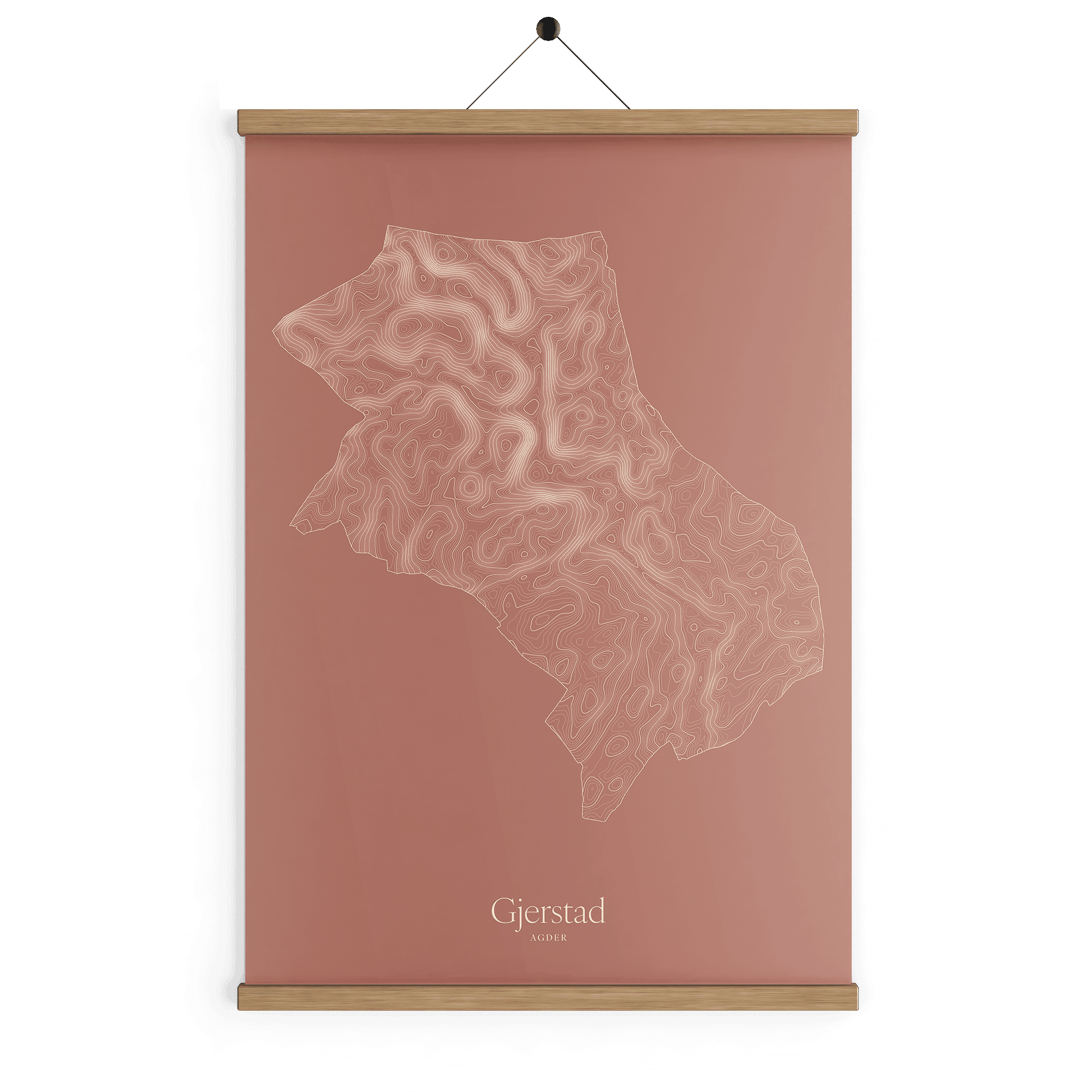 Gjerstad kotekart - Rustrød