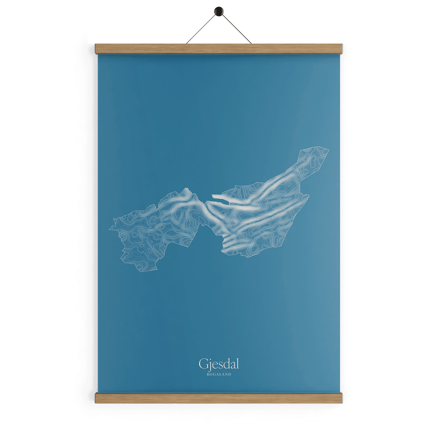 Gjesdal kotekart - Himmelblå