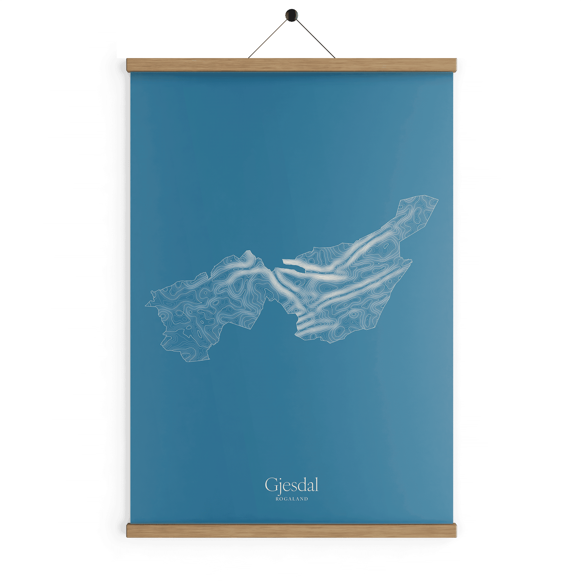 Gjesdal kotekart - Himmelblå