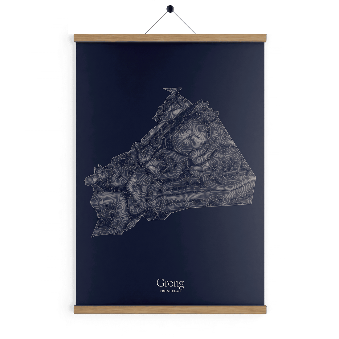 Grong kotekart - Vinternatt