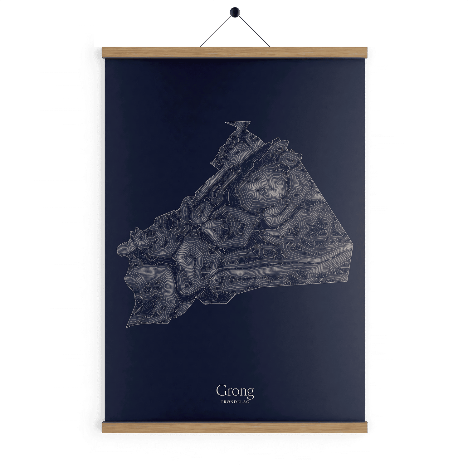 Grong kotekart - Vinternatt