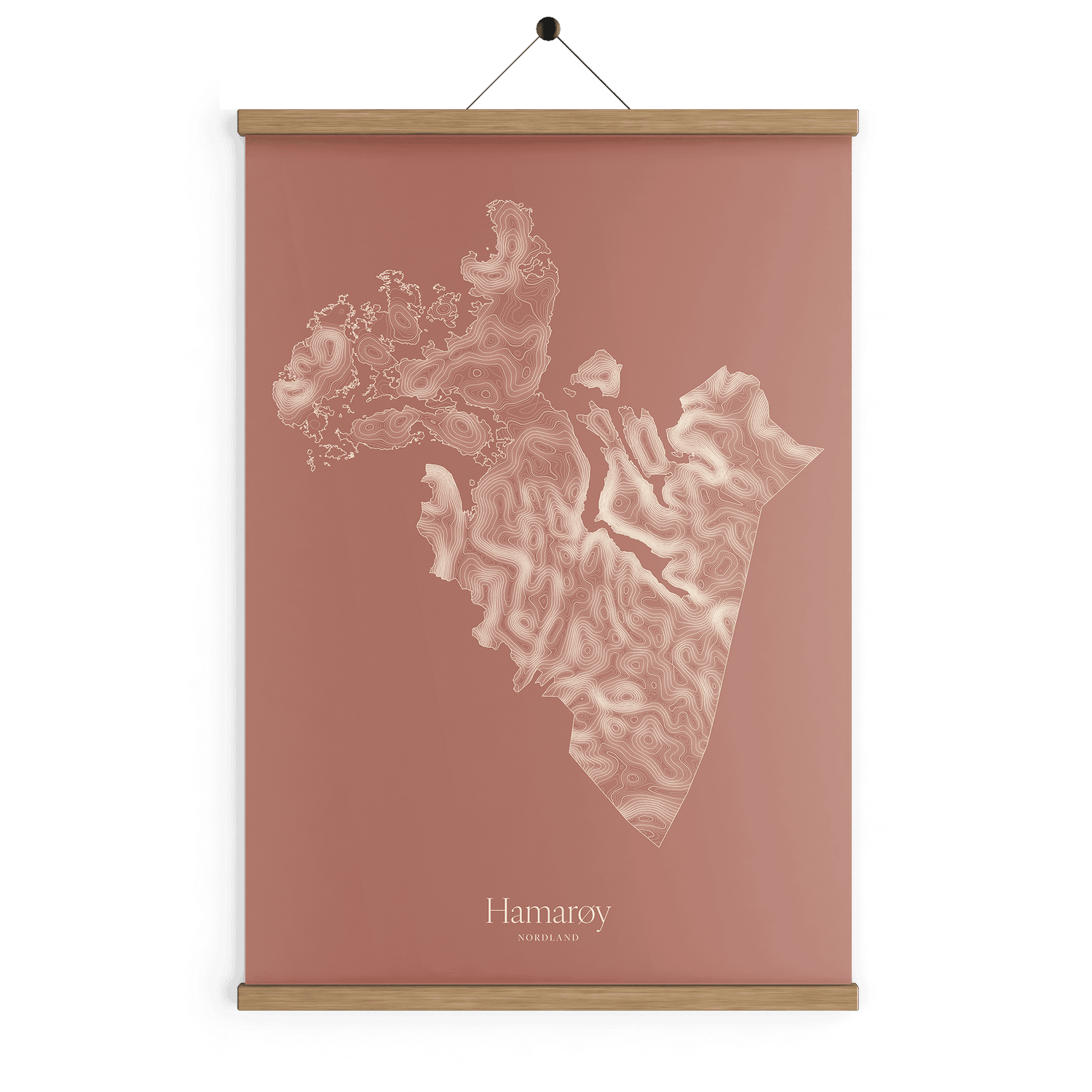 Hamarøy kotekart - Rustrød