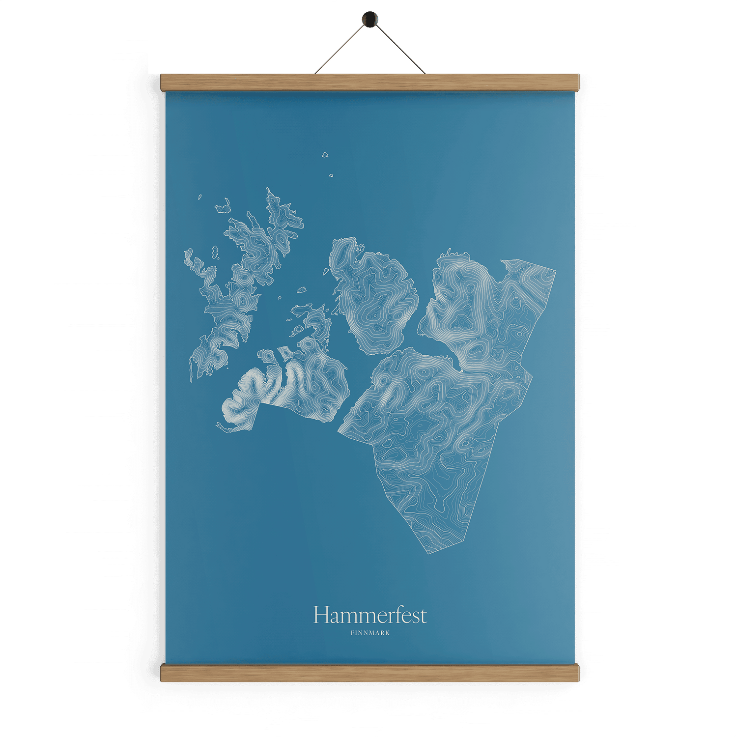 Hammerfest kotekart - Himmelblå