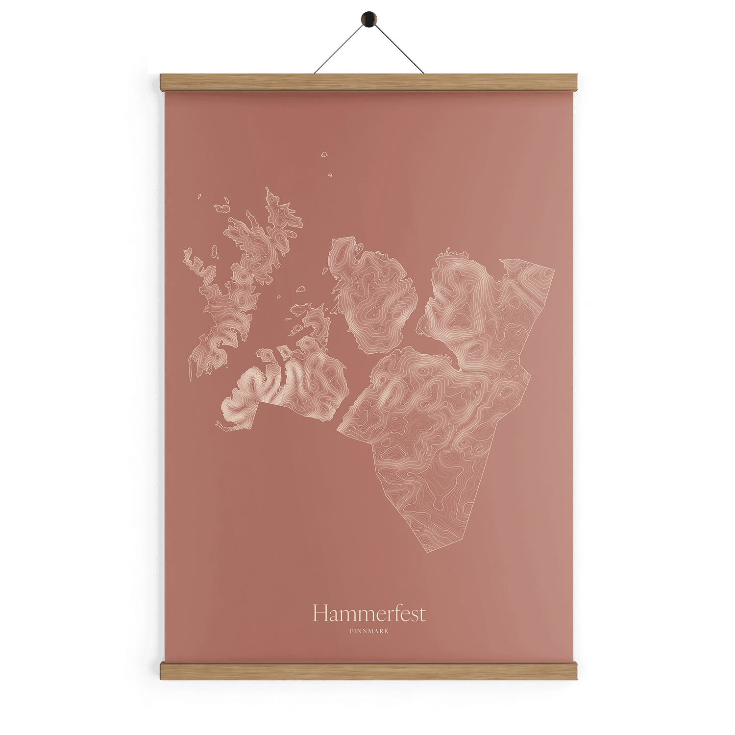Hammerfest kotekart - Rustrød