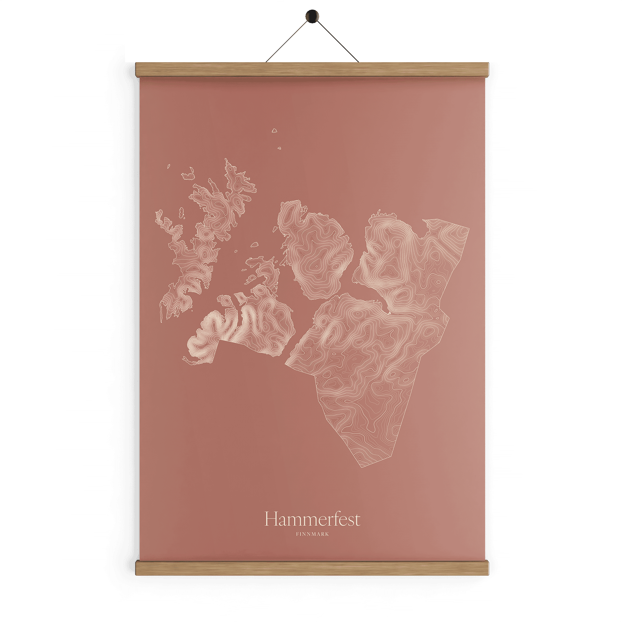 Hammerfest kotekart - Rustrød