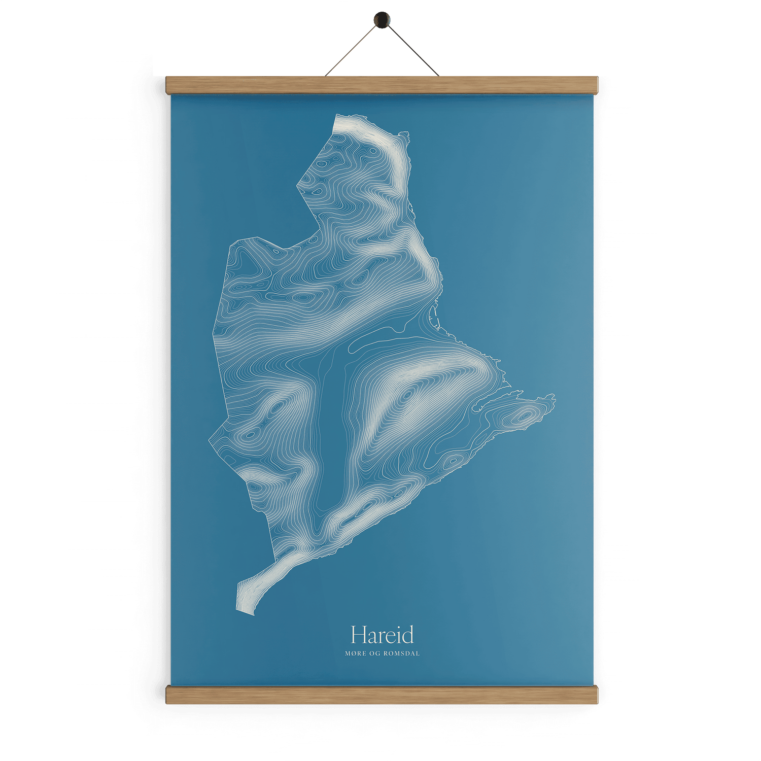 Hareid kotekart - Himmelblå