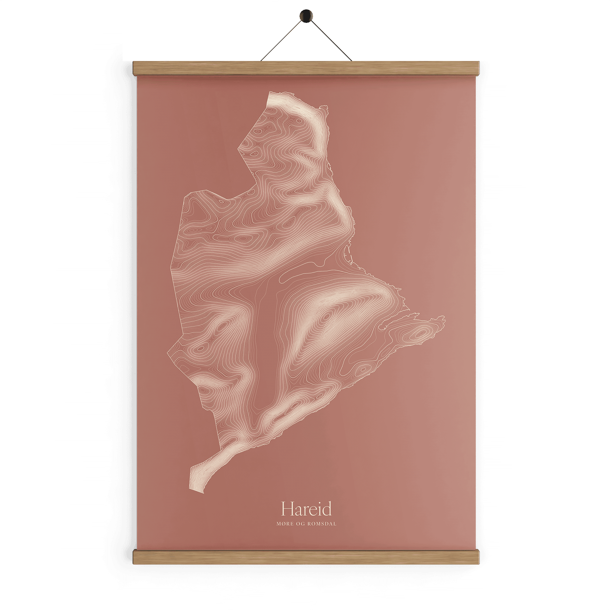 Hareid kotekart - Rustrød