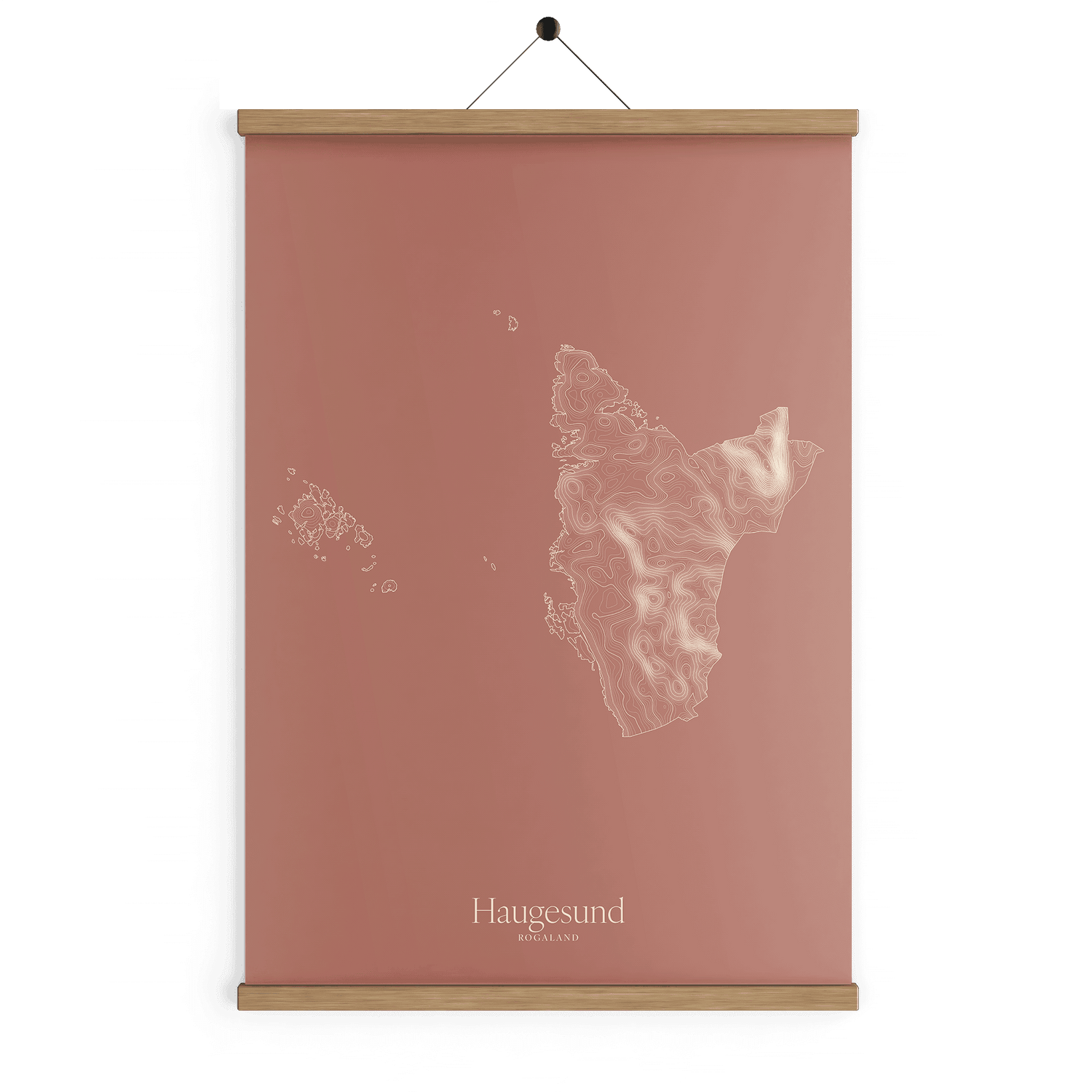 Haugesund kotekart - Rustrød