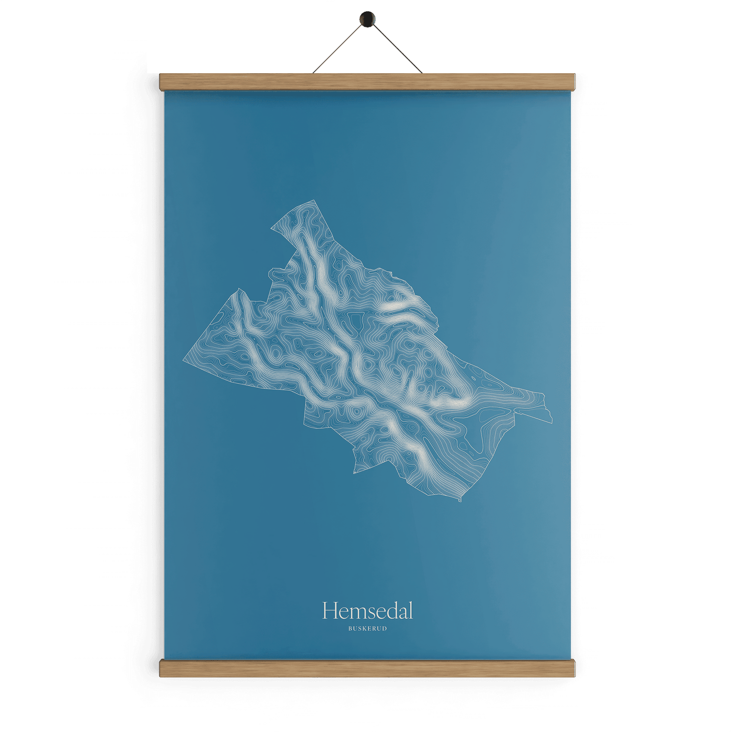 Hemsedal kotekart - Himmelblå