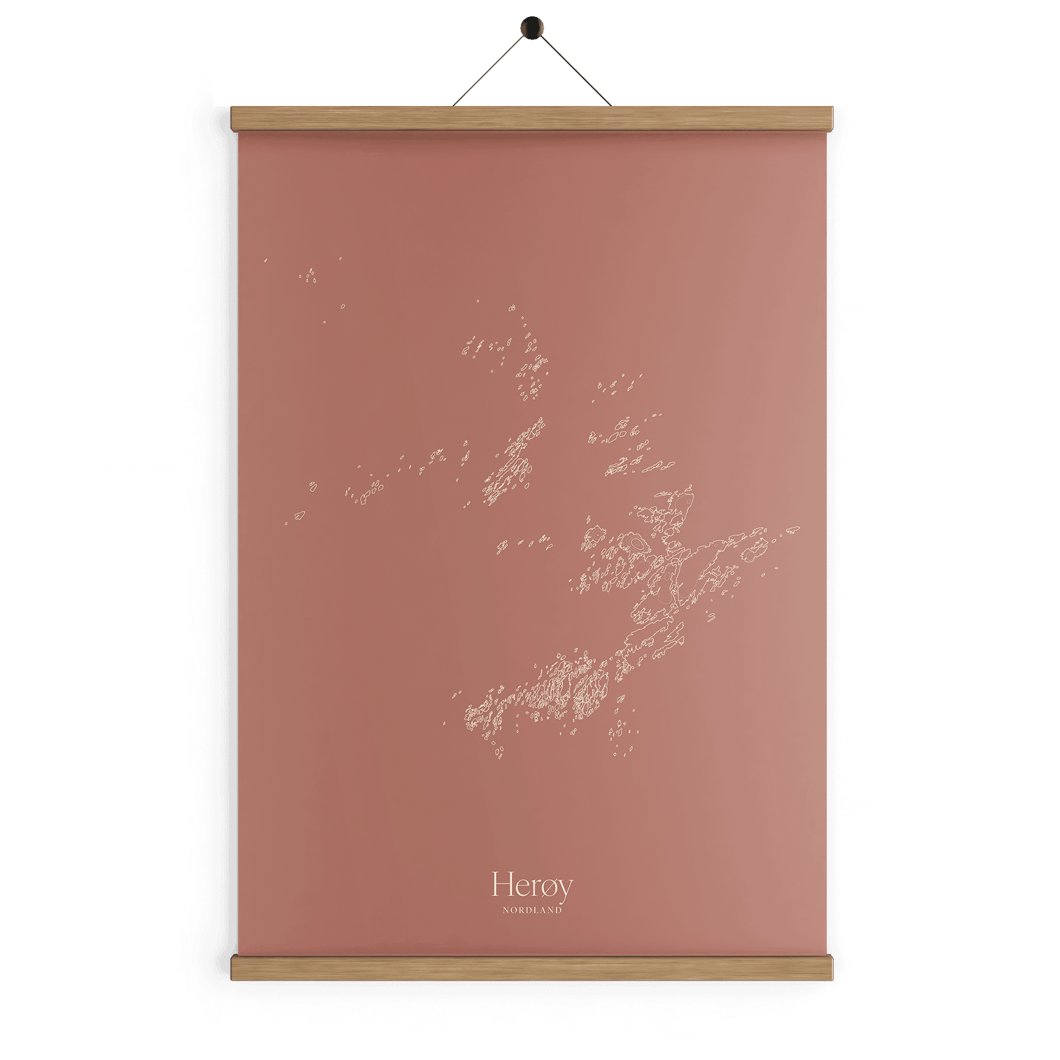 Herøy kotekart - Rustrød
