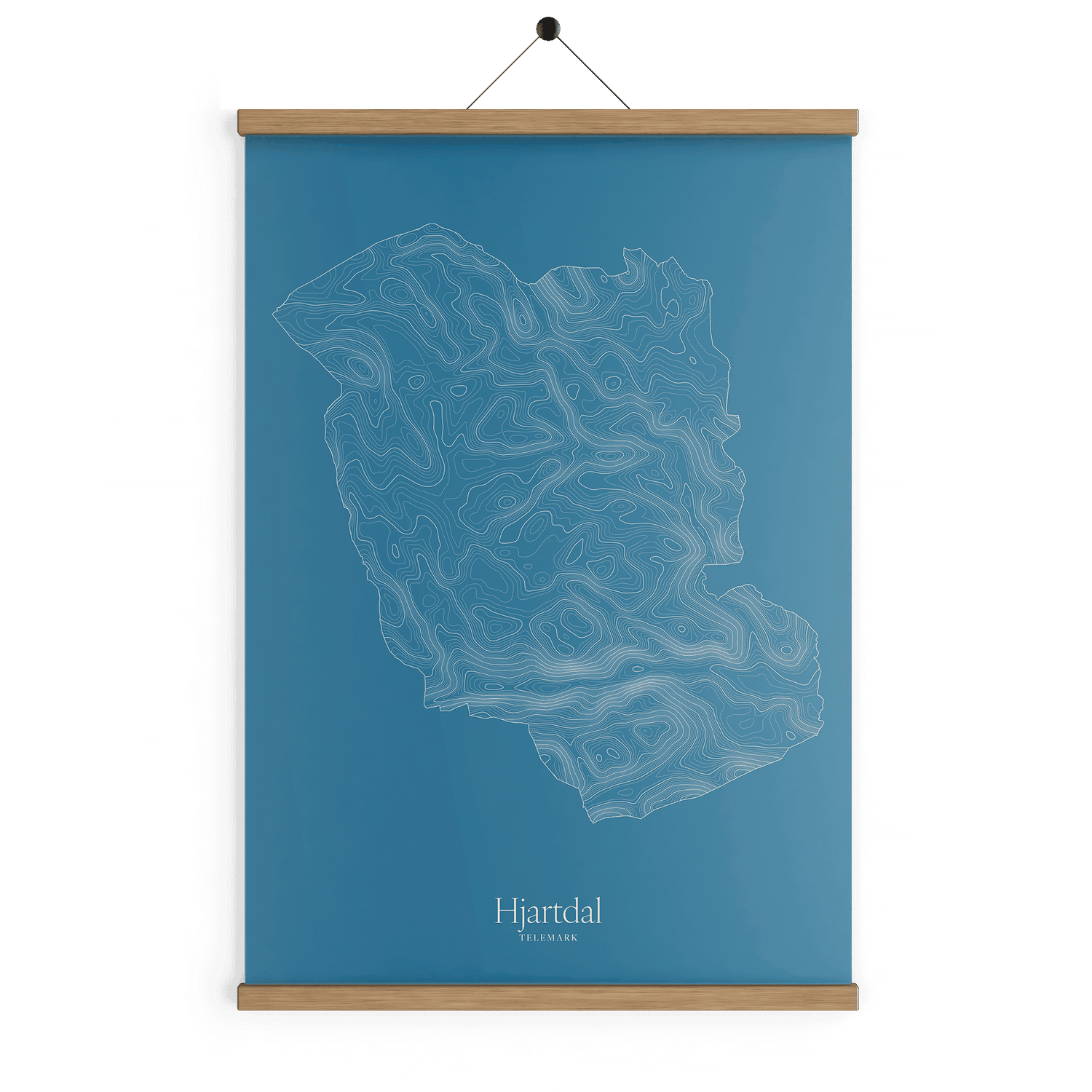 Hjartdal kotekart - Himmelblå