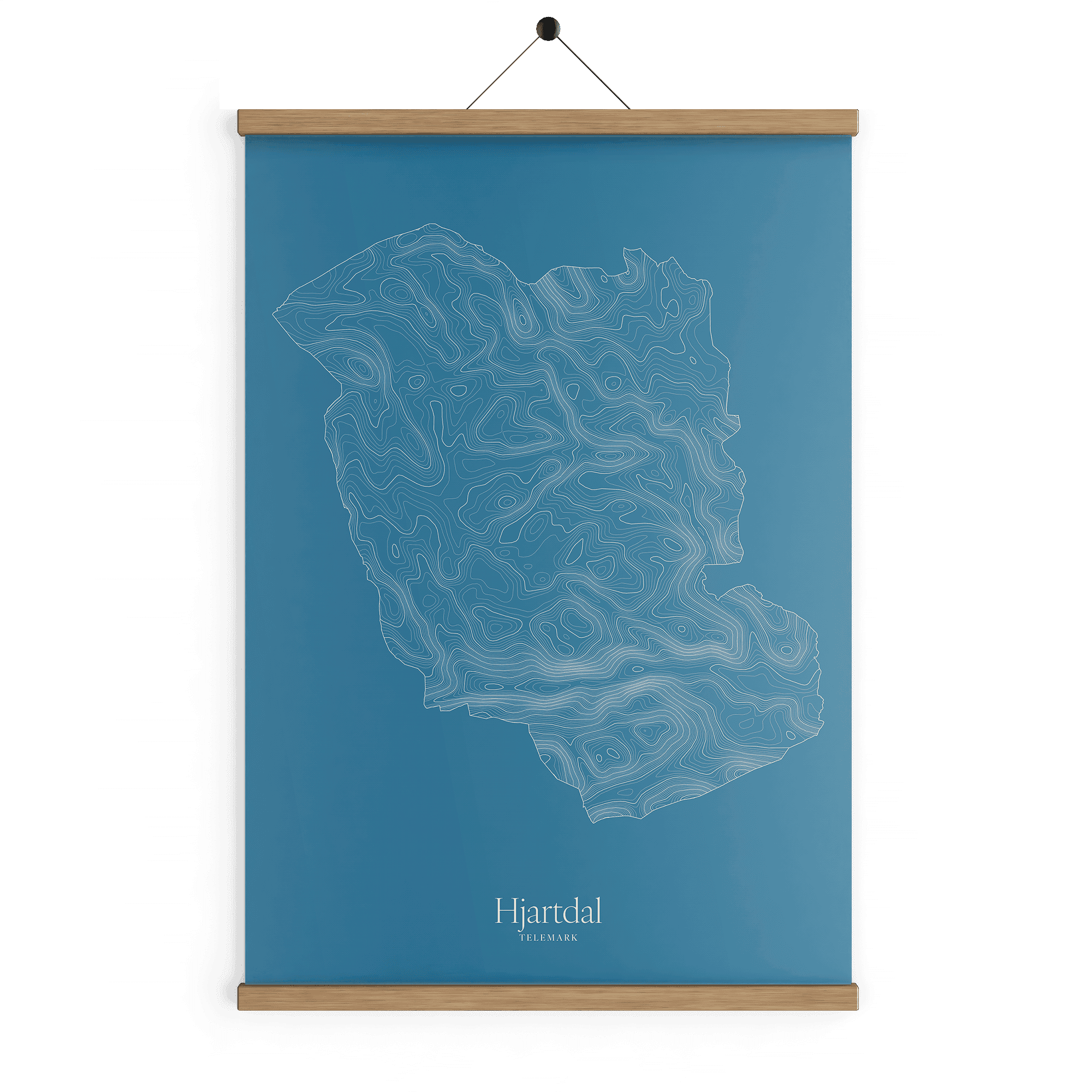 Hjartdal kotekart - Himmelblå