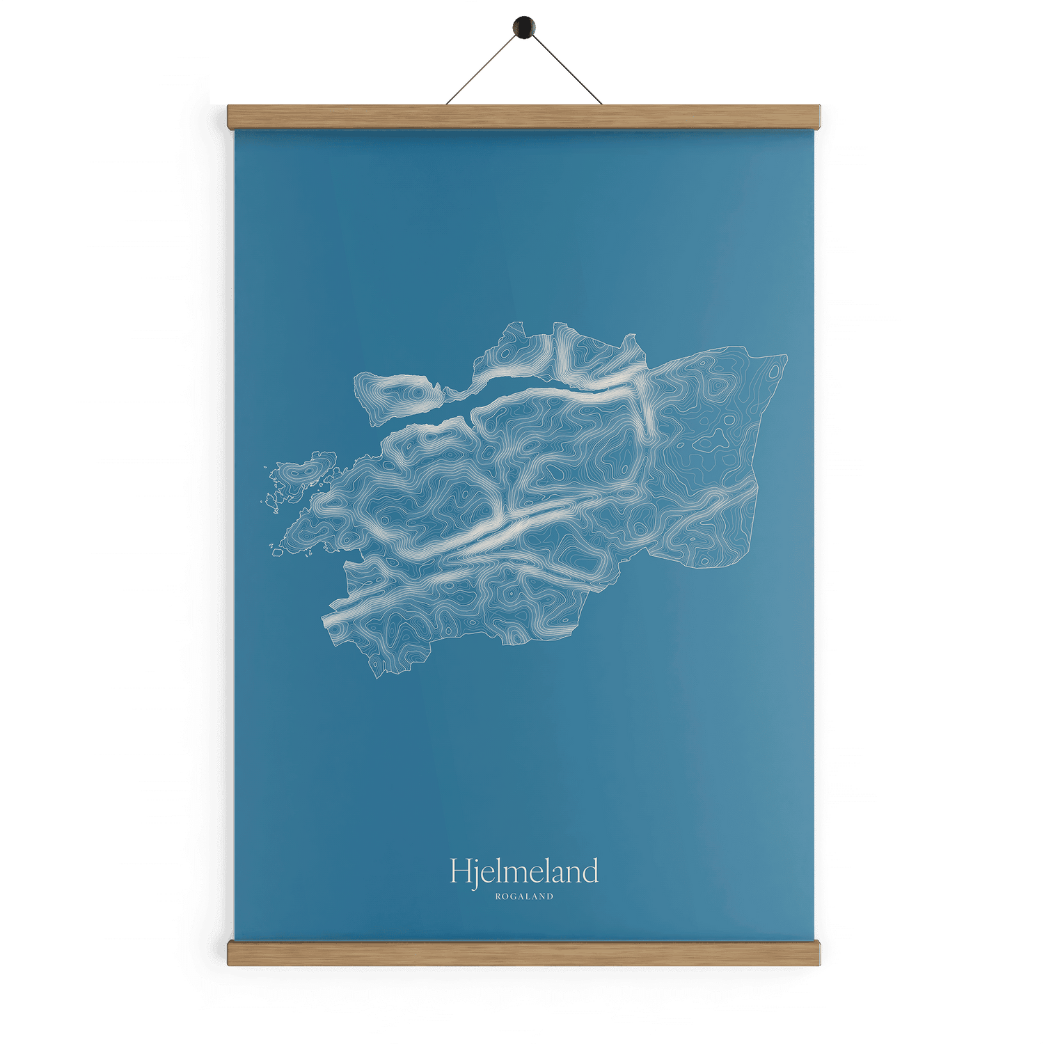 Hjelmeland kotekart - Himmelblå