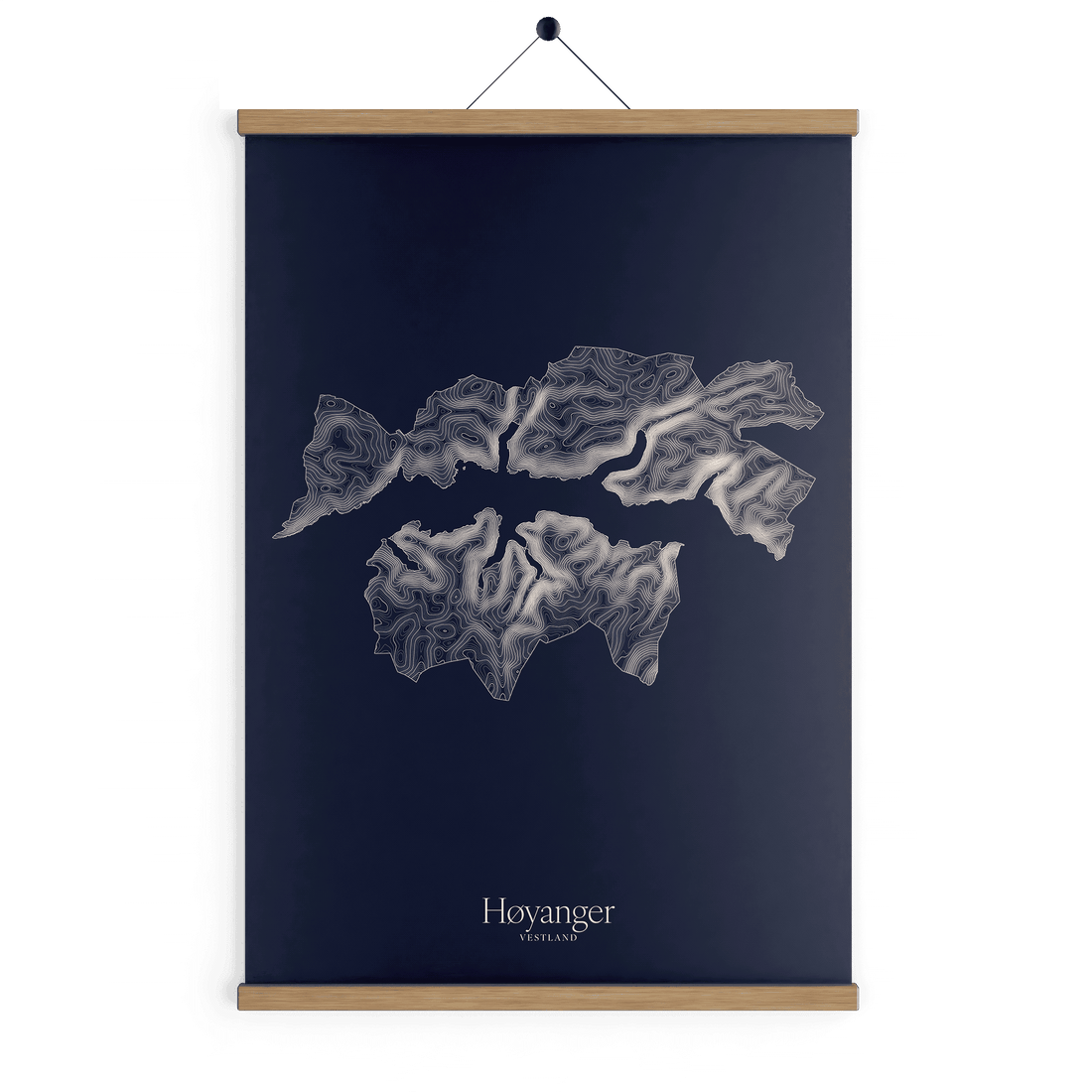 Høyanger kotekart - Vinternatt