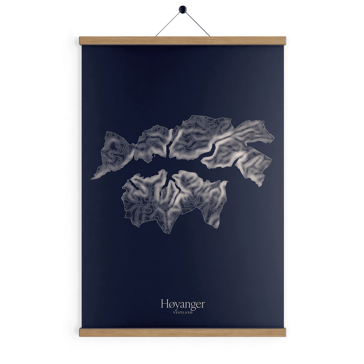 Høyanger kotekart - Vinternatt
