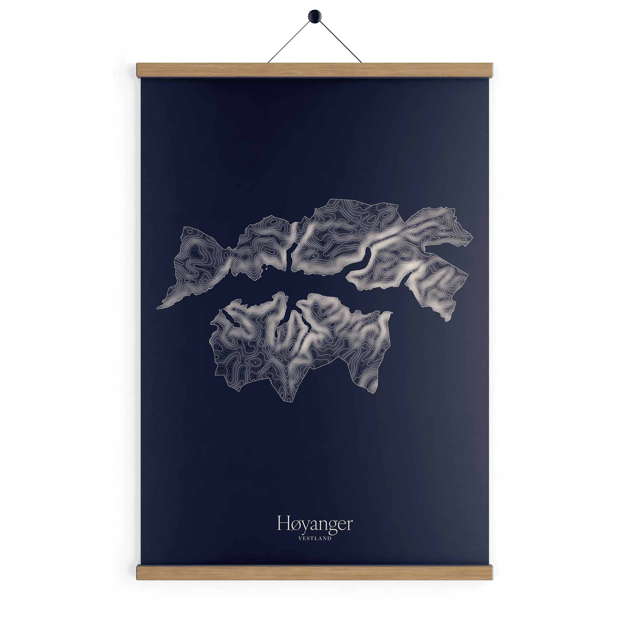 Høyanger kotekart - Vinternatt