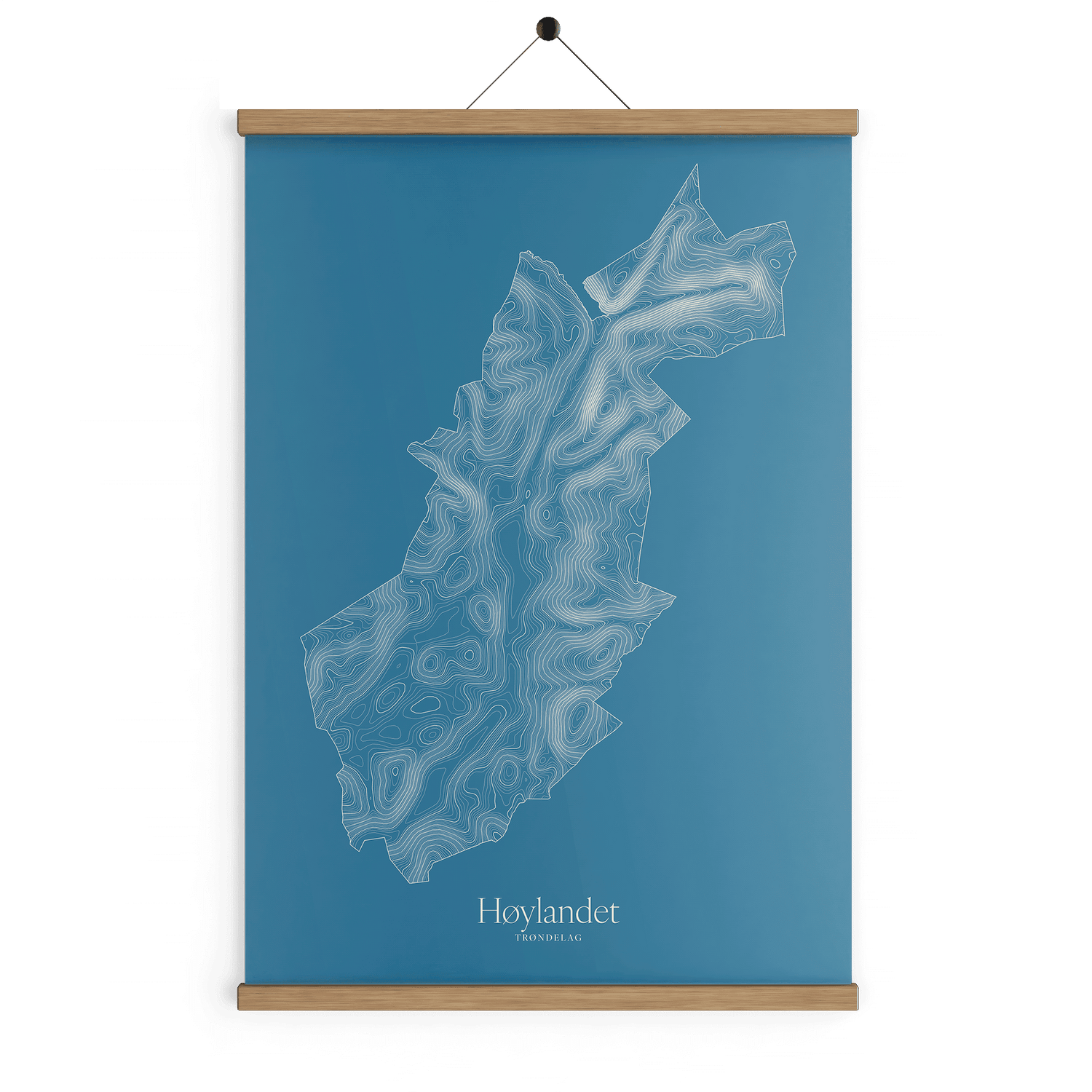 Høylandet kotekart - Himmelblå