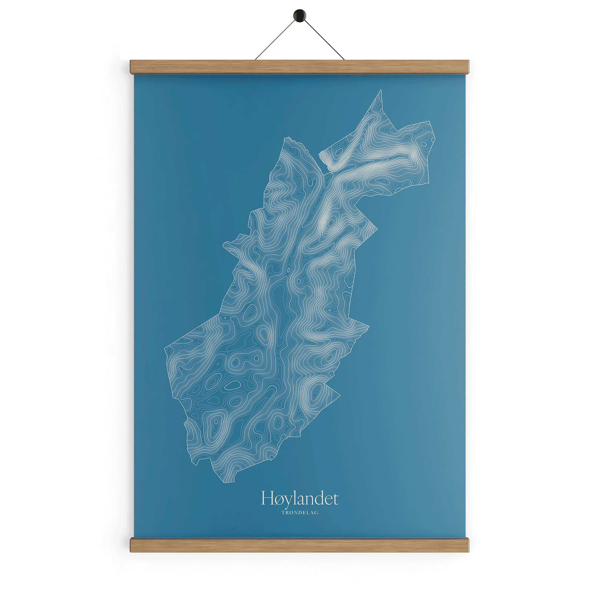 Høylandet kotekart - Himmelblå