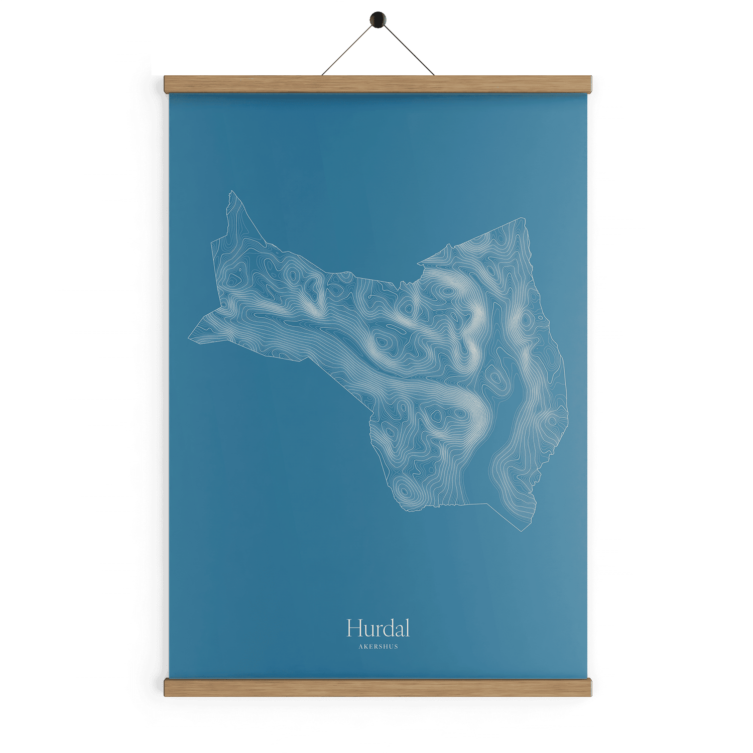 Hurdal kotekart - Himmelblå