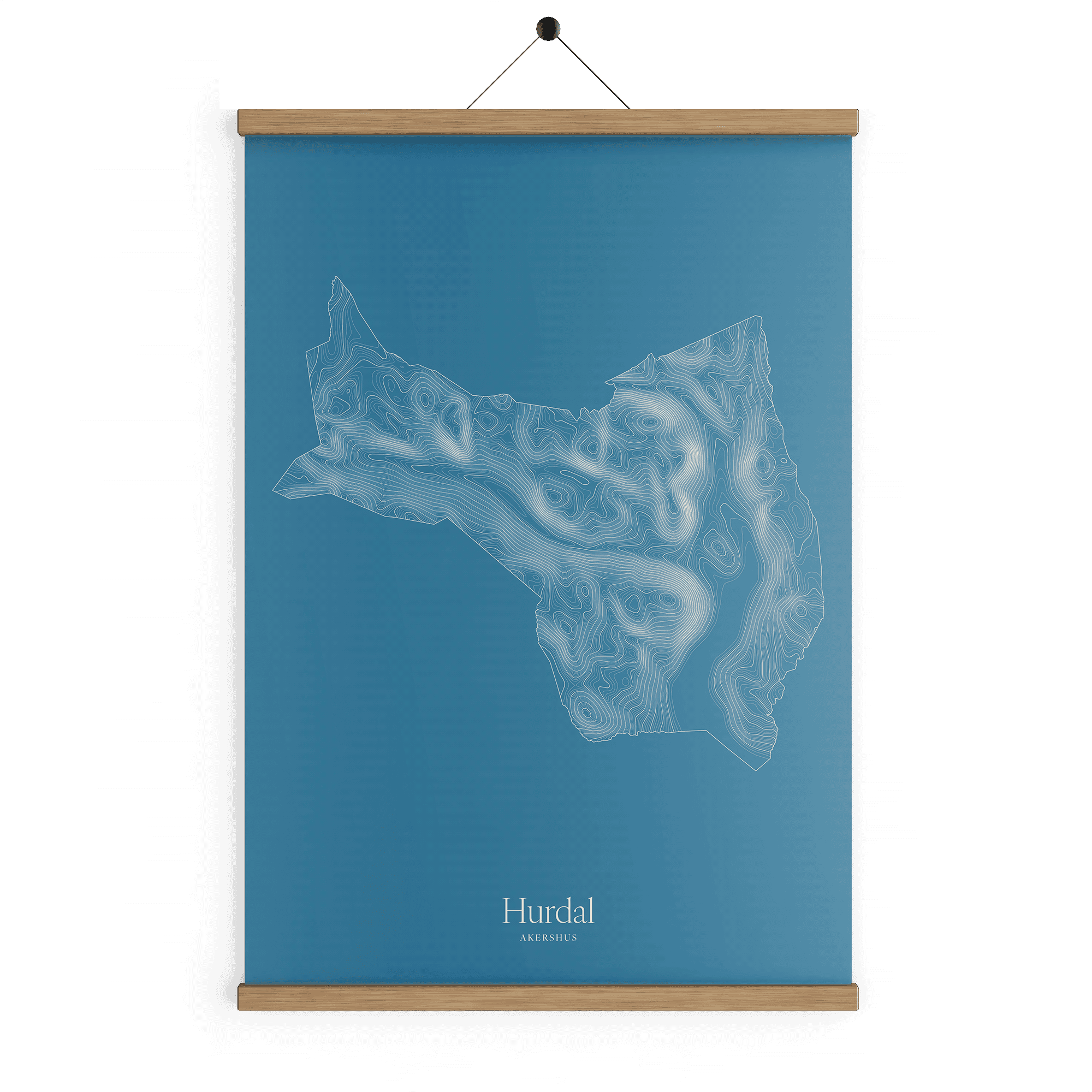 Hurdal kotekart - Himmelblå