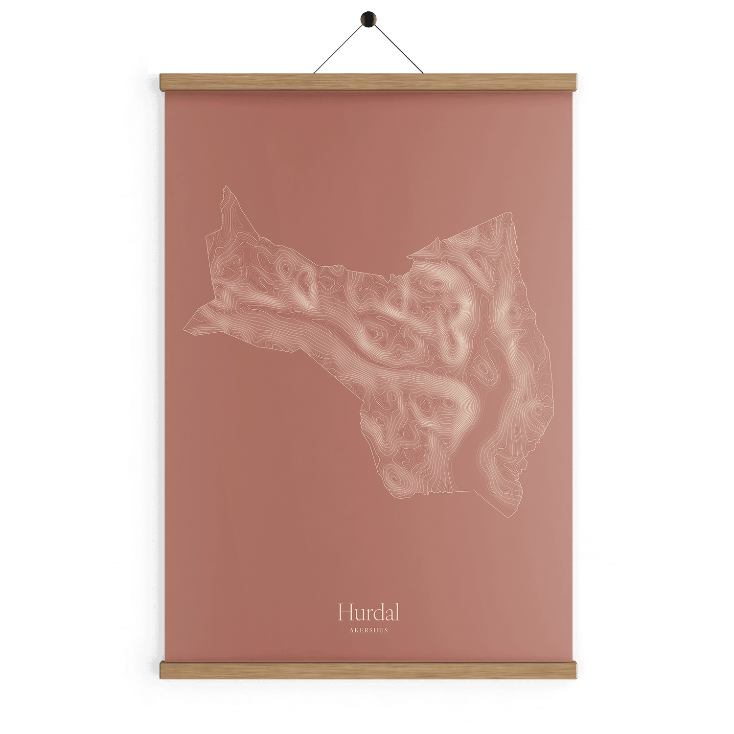 Hurdal kotekart - Rustrød