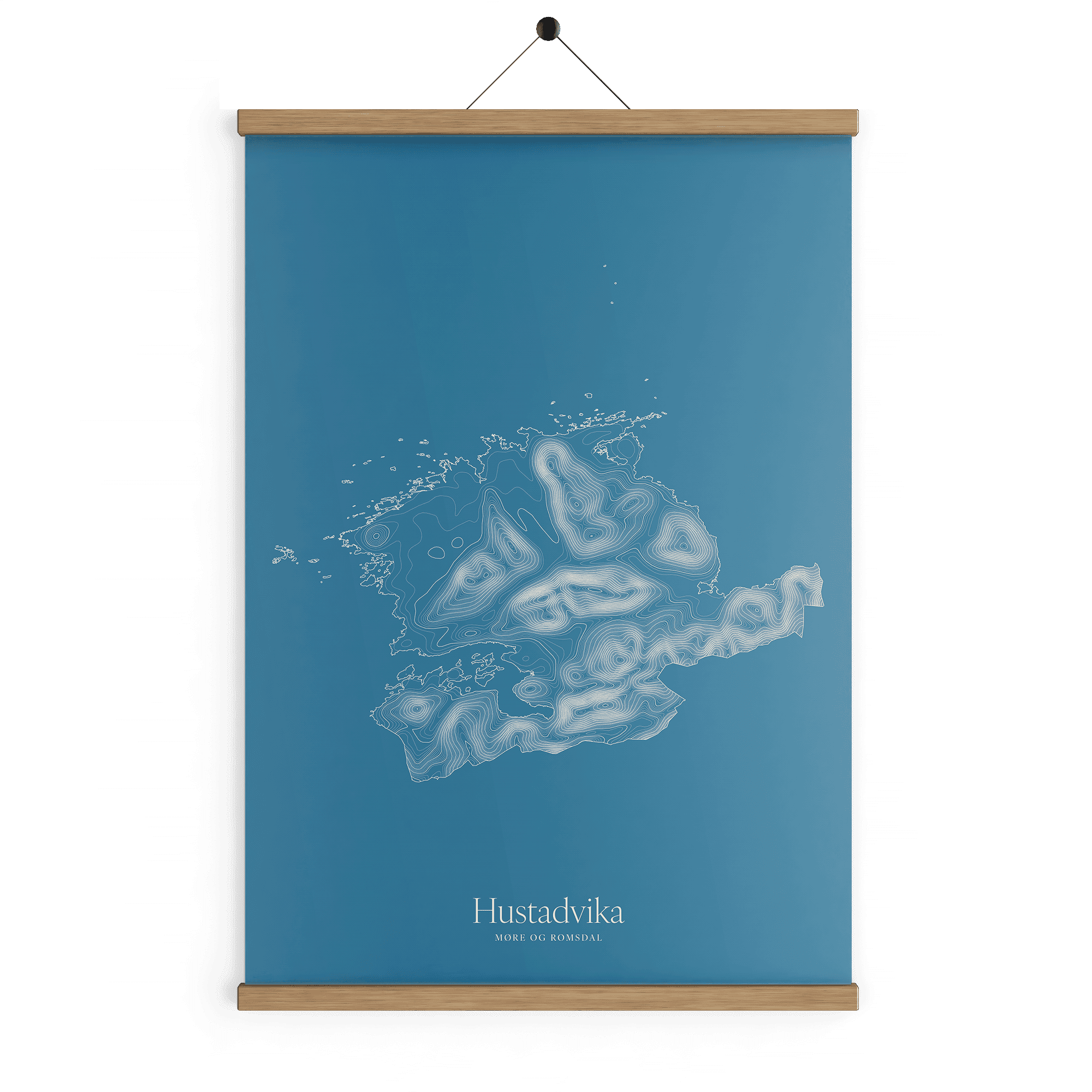 Hustadvika kotekart - Himmelblå