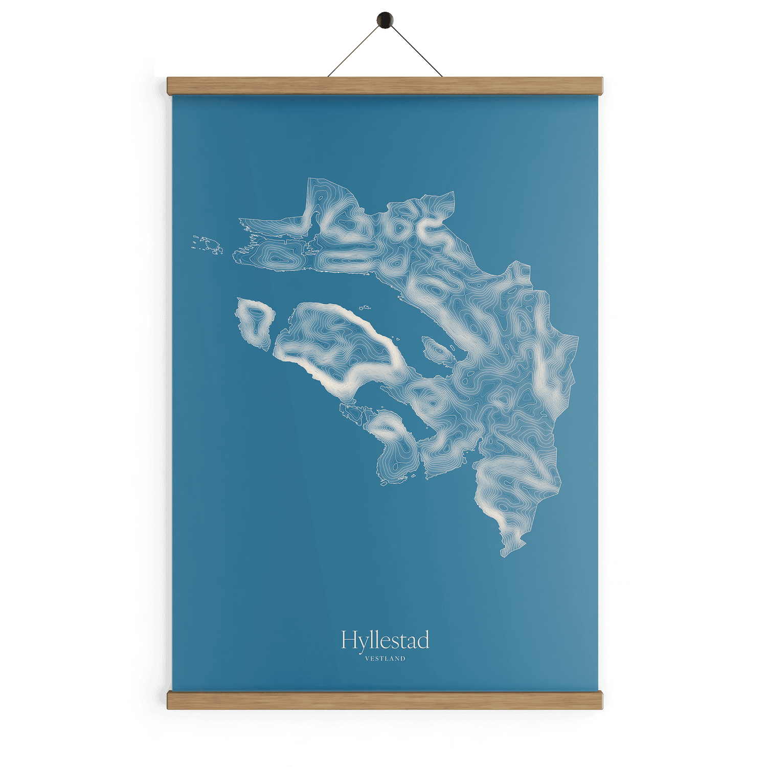 Hyllestad kotekart - Himmelblå