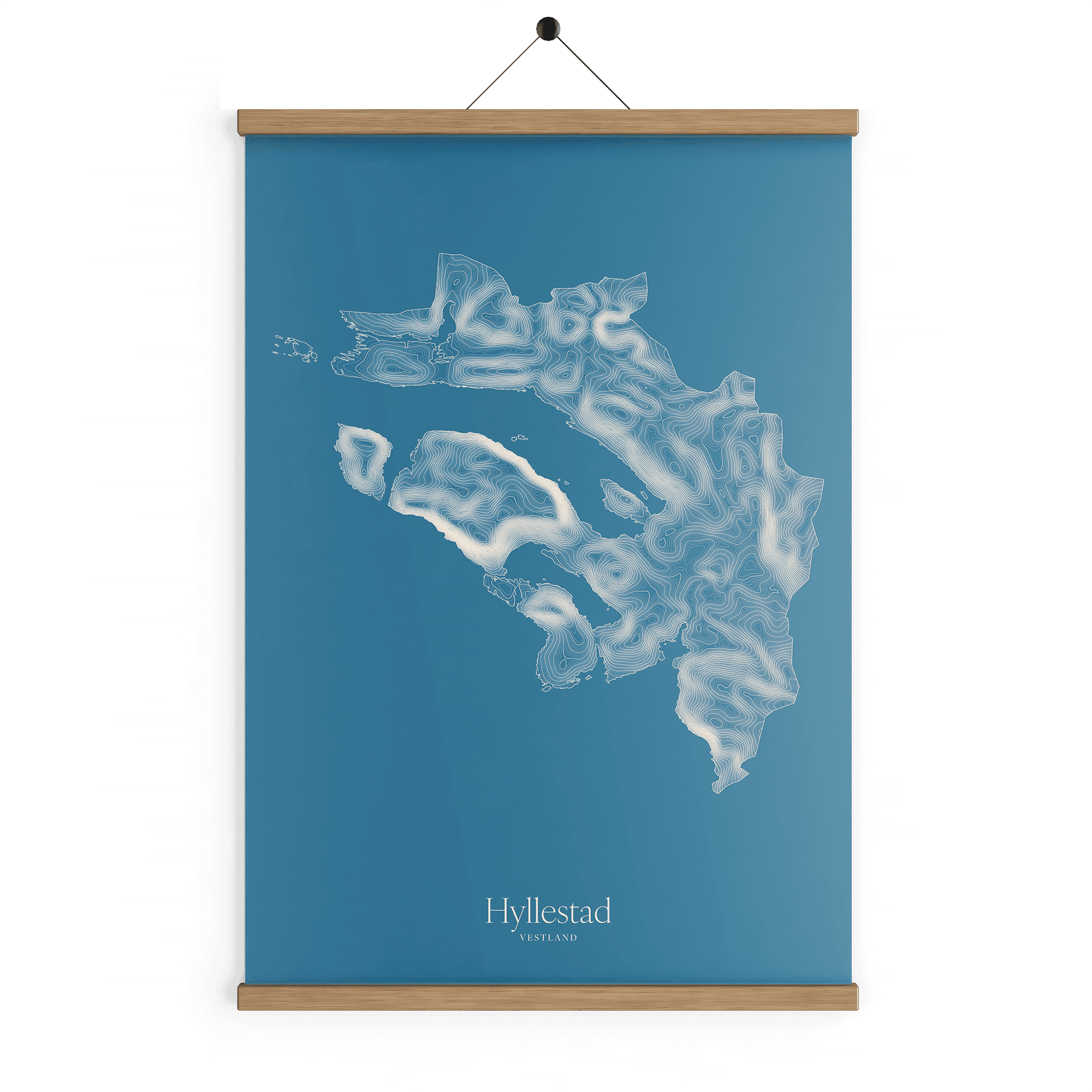 Hyllestad kotekart - Himmelblå