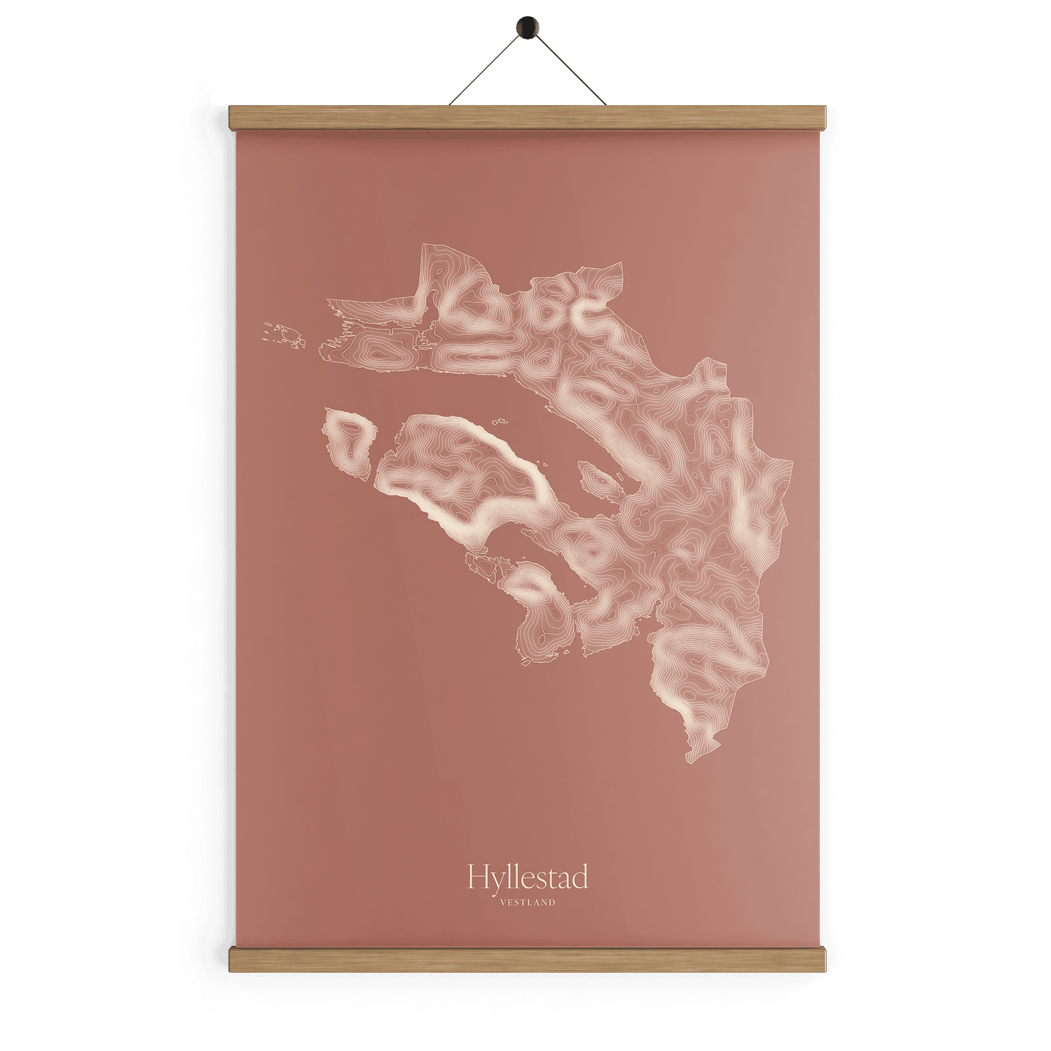 Hyllestad kotekart - Rustrød