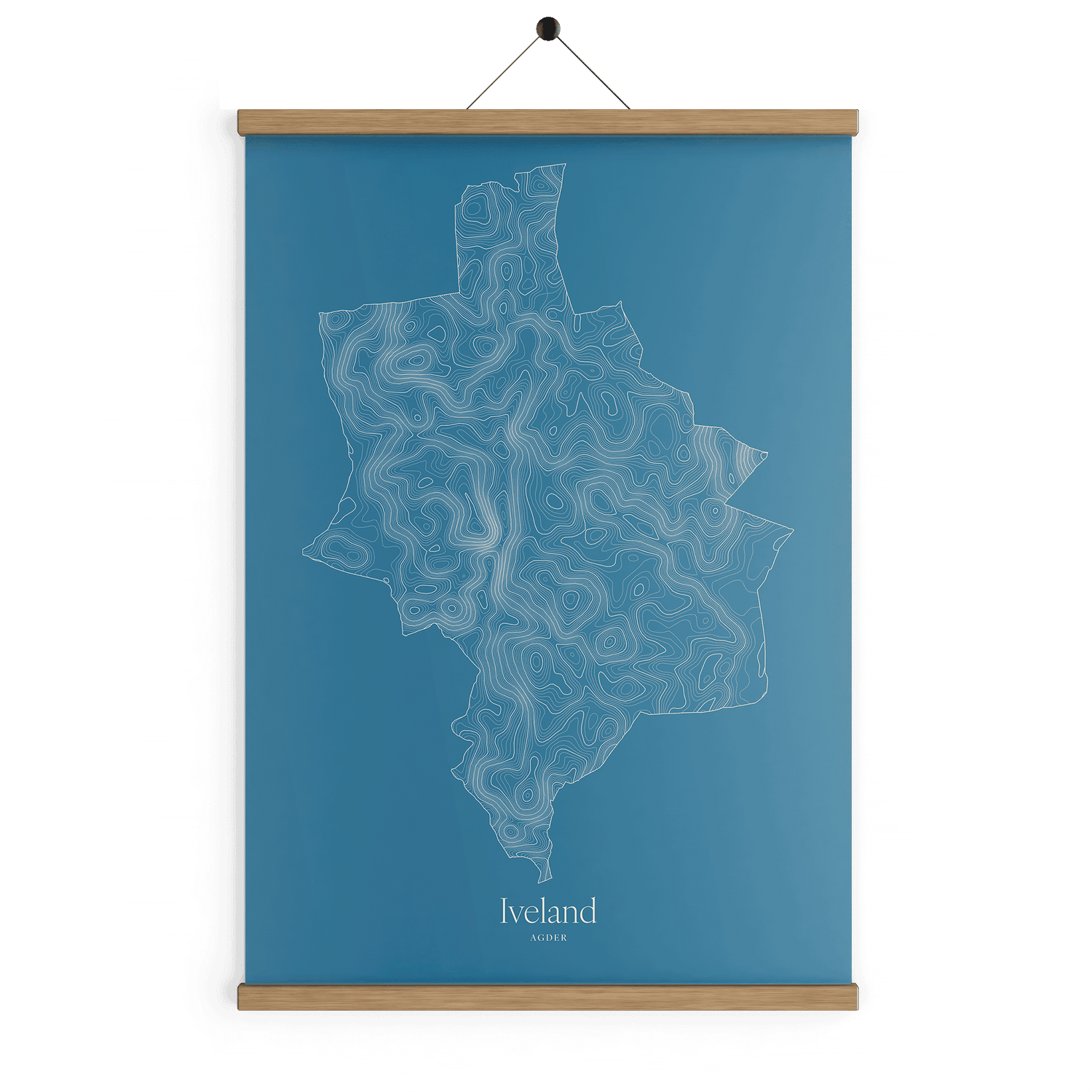 Iveland kotekart - Himmelblå