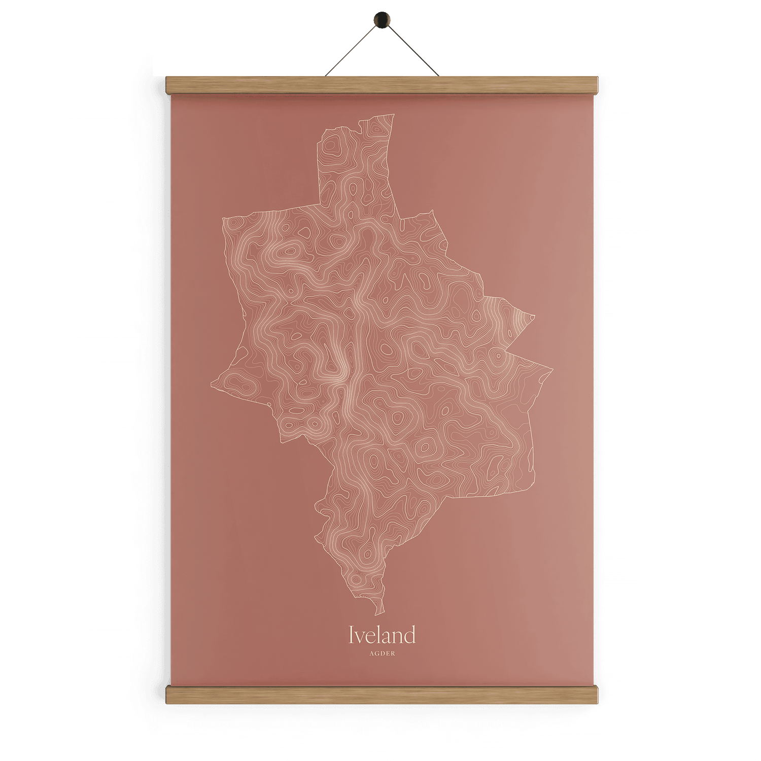 Iveland kotekart - Rustrød