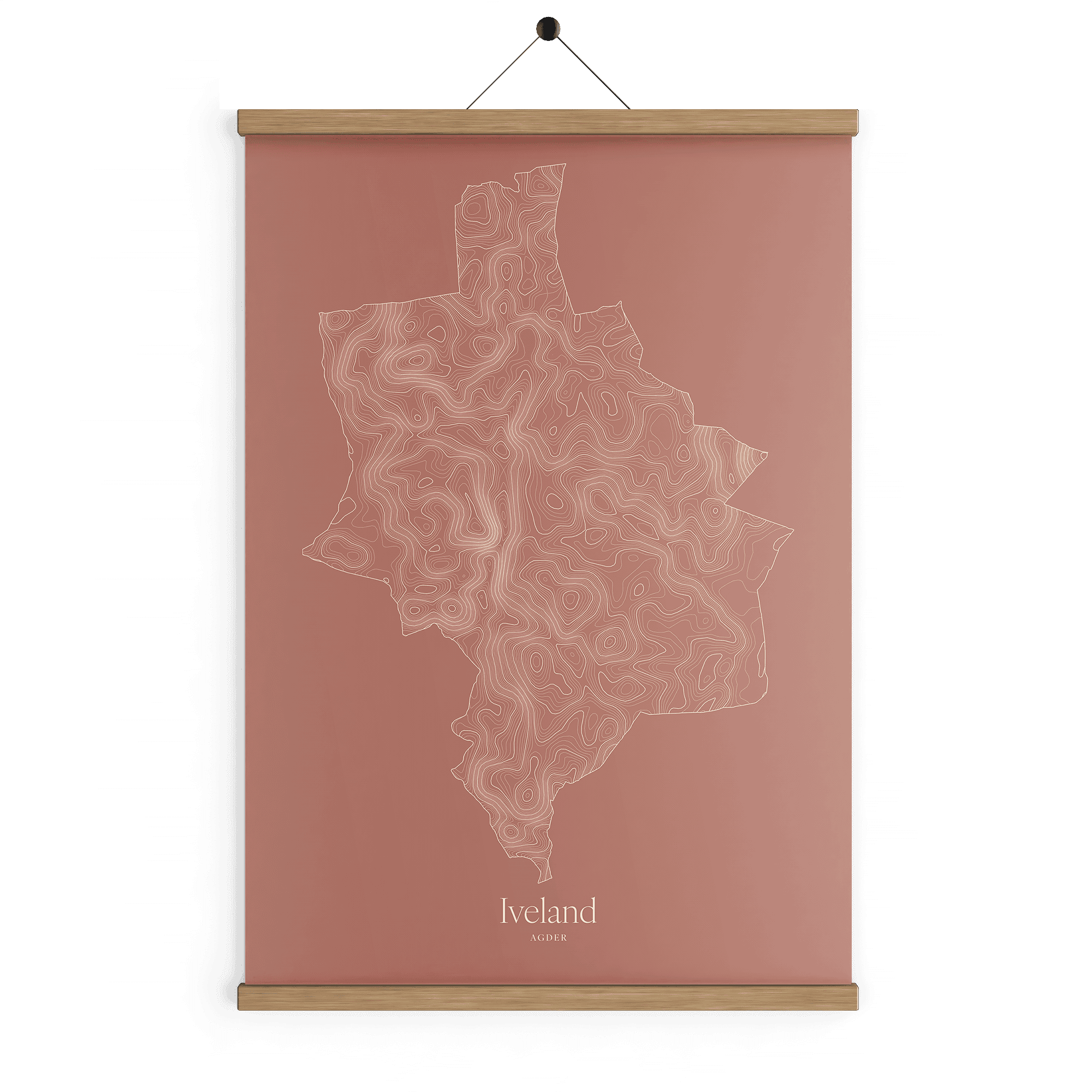 Iveland kotekart - Rustrød
