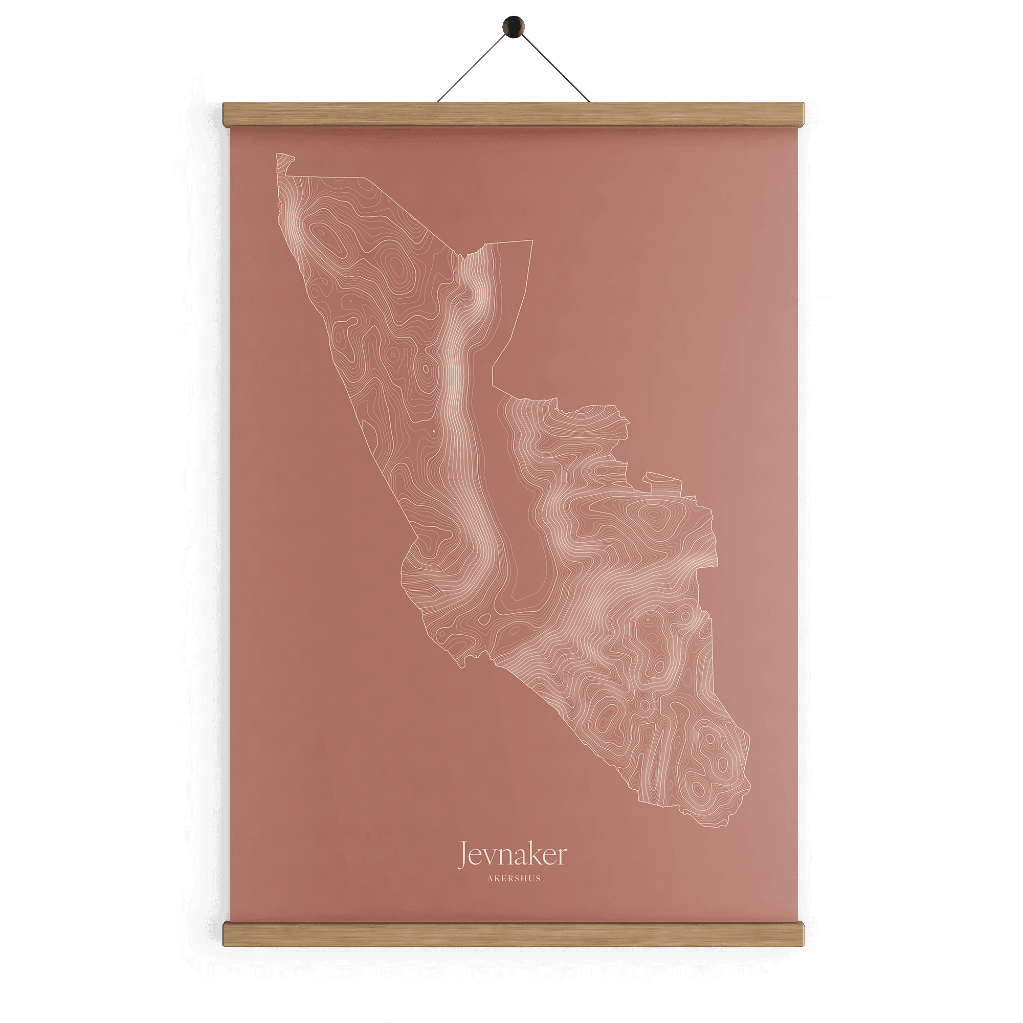 Jevnaker kotekart - Rustrød