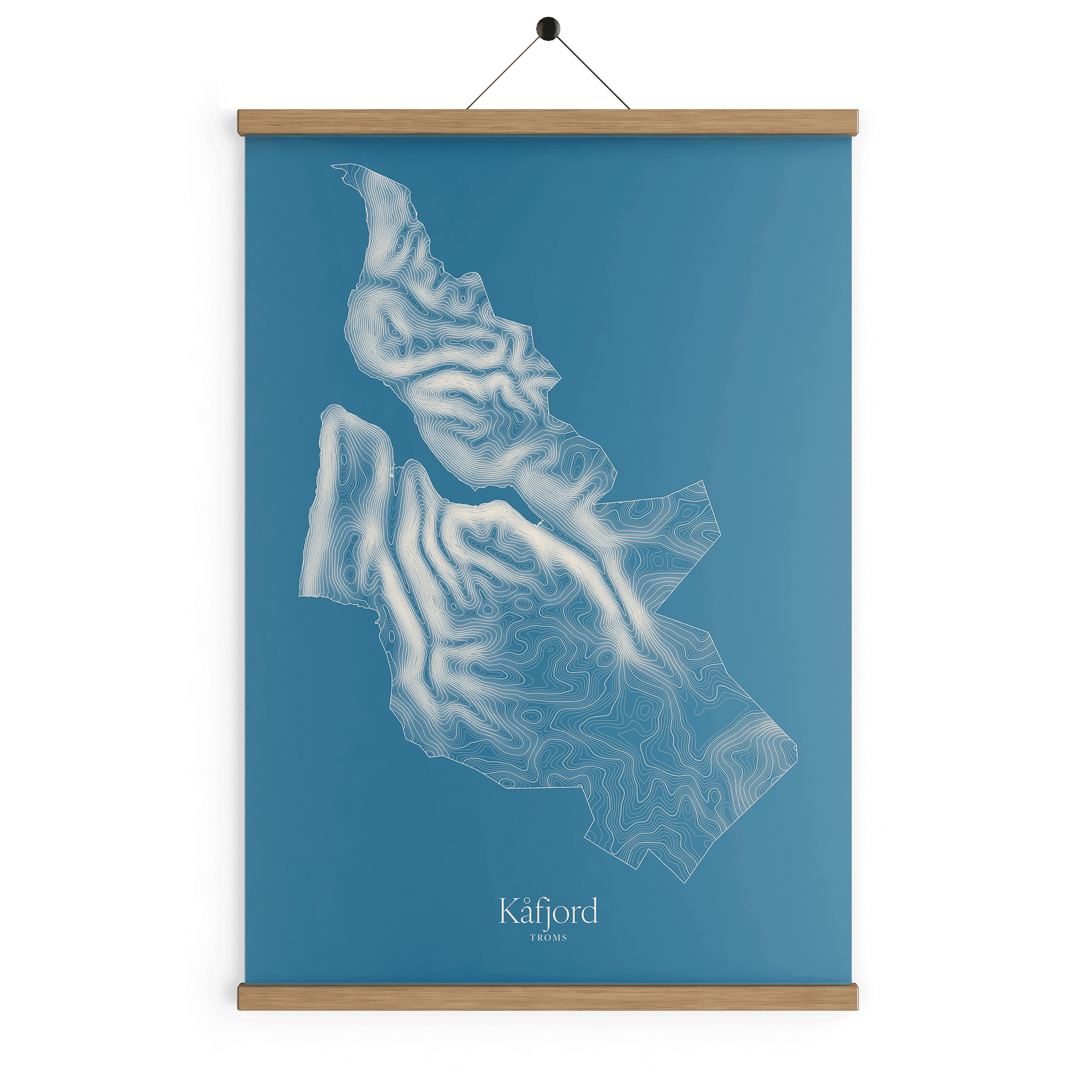 Kåfjord kotekart - Himmelblå