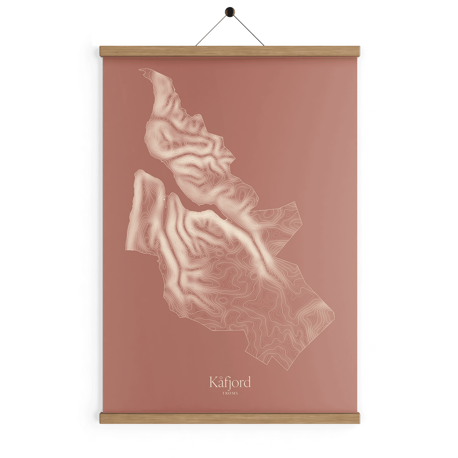 Kåfjord kotekart - Rustrød