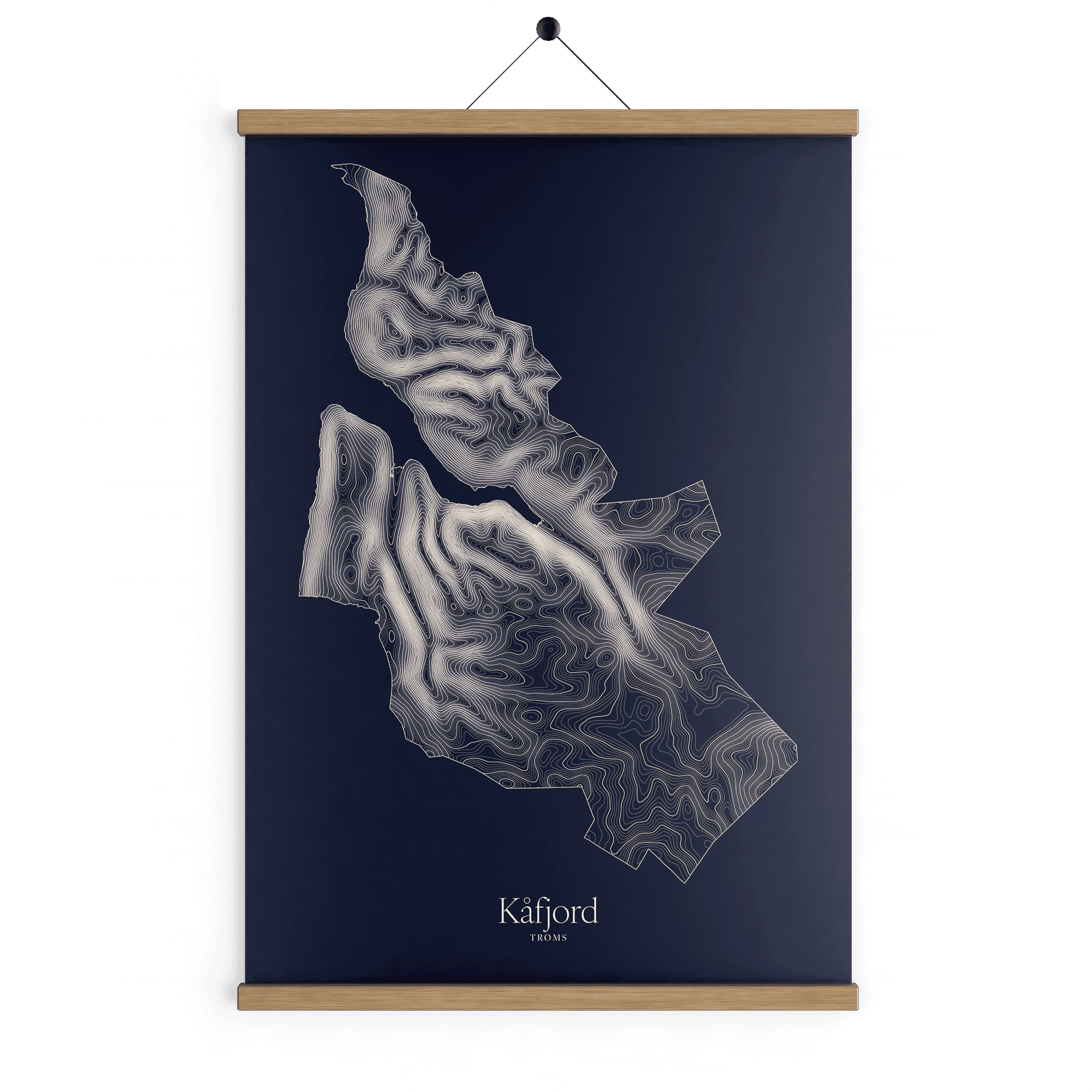 Kåfjord kotekart - Vinternatt