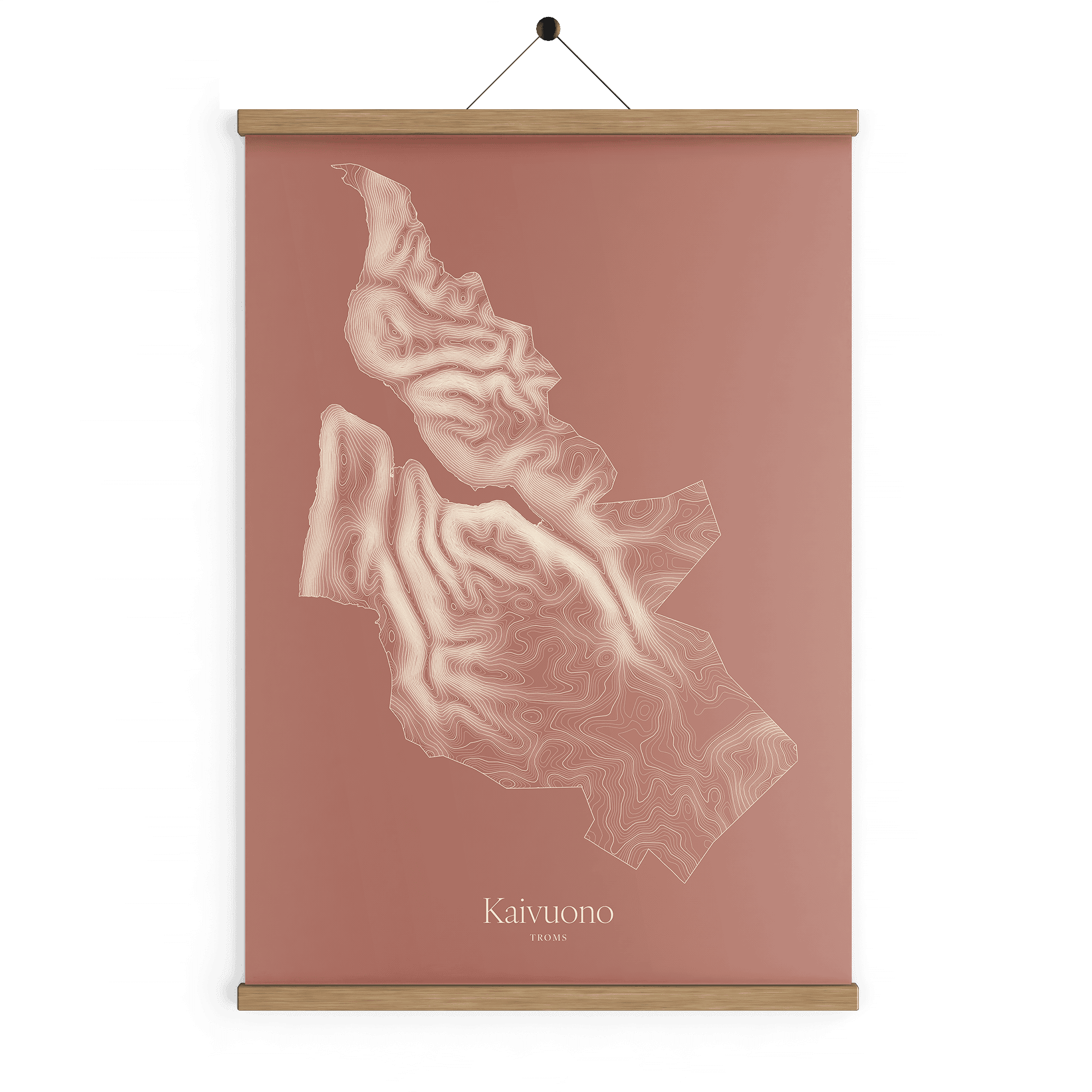 Kaivuono kotekart - Rustrød