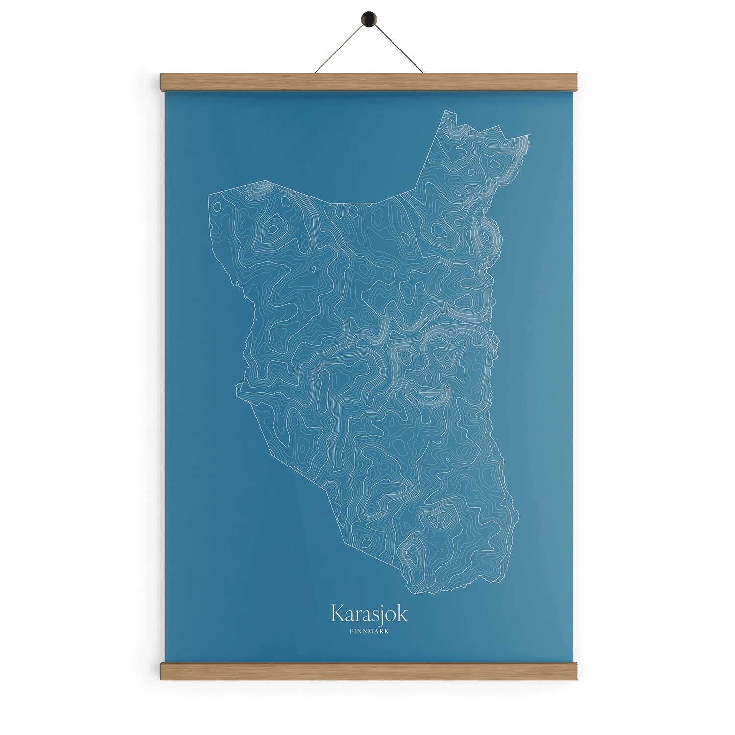 Karasjok kotekart - Himmelblå