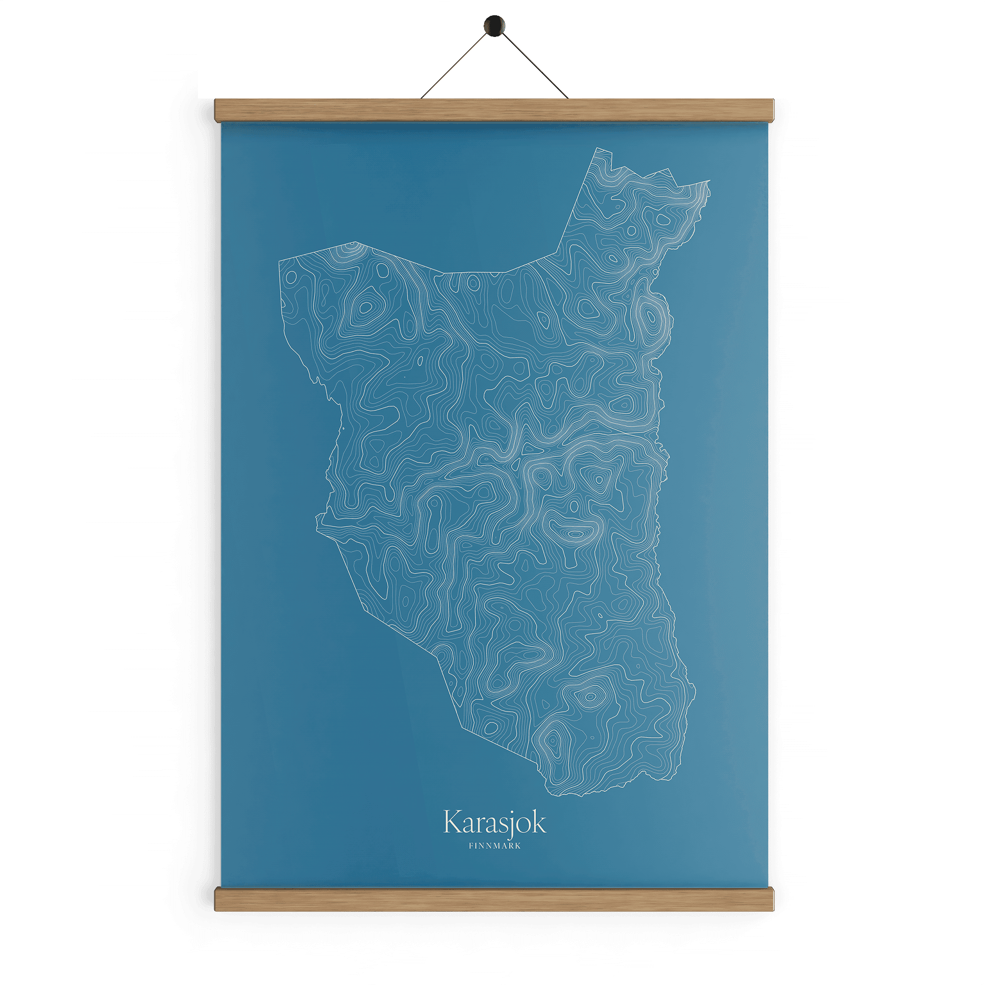 Karasjok kotekart - Himmelblå