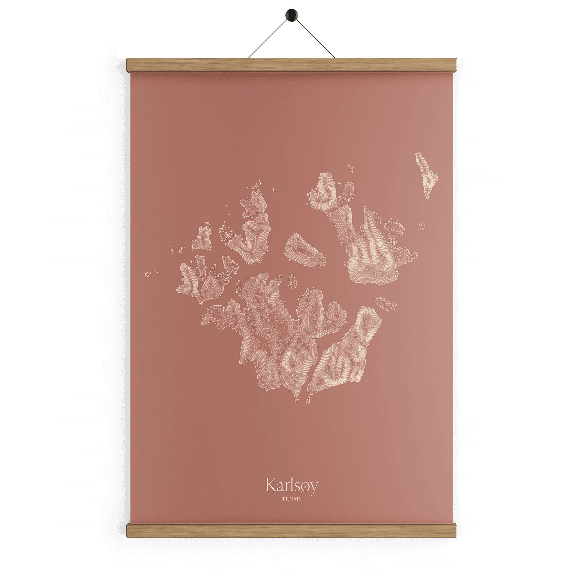 Karlsøy kotekart - Rustrød