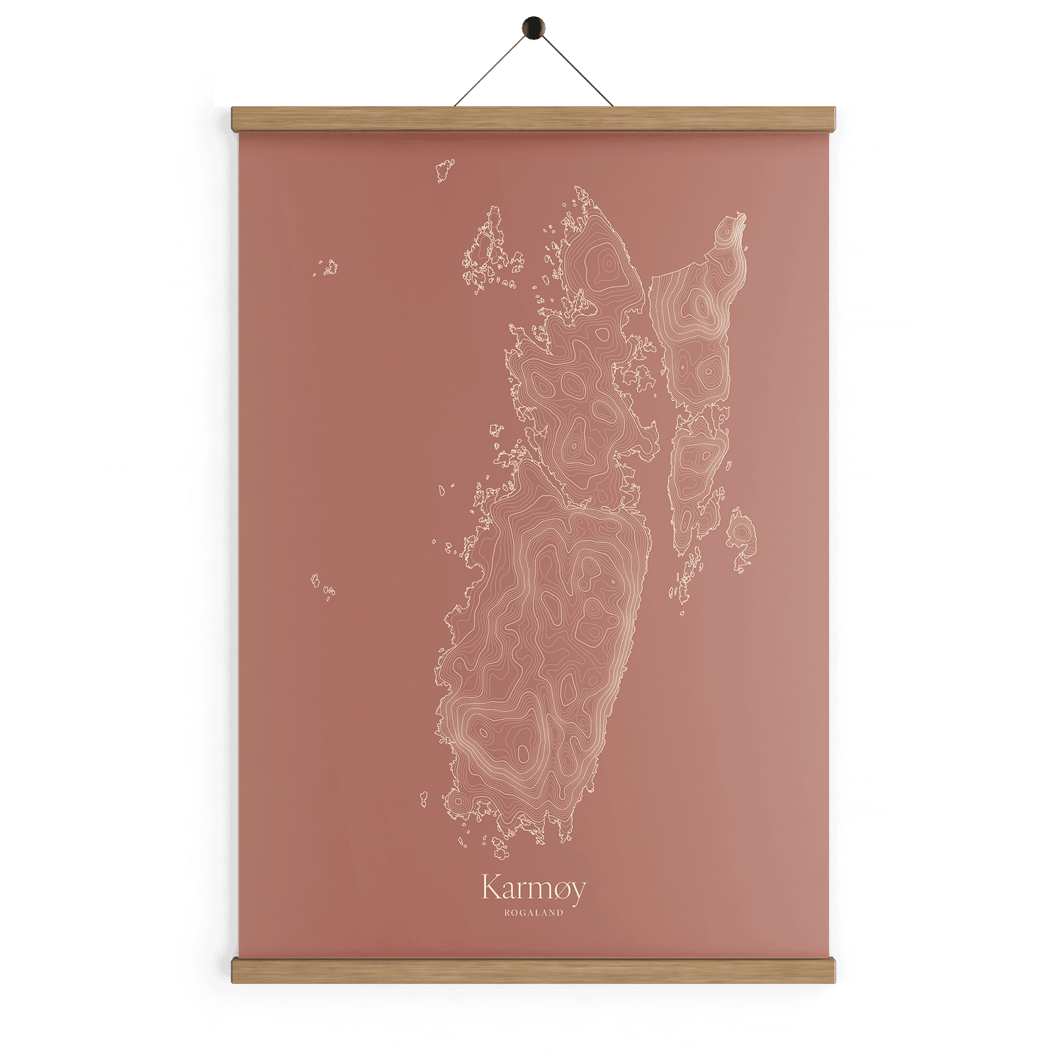 Karmøy kotekart - Rustrød