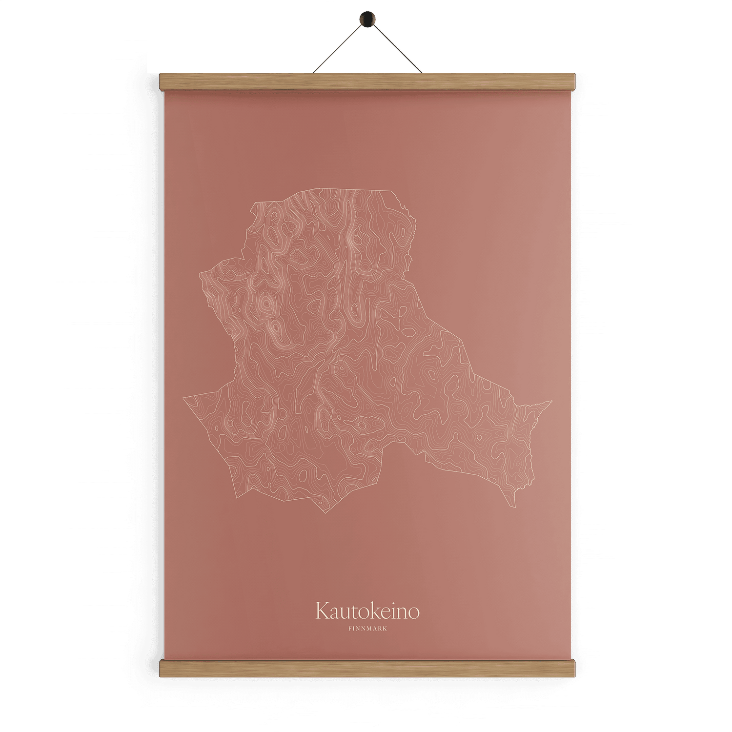 Kautokeino kotekart - Rustrød