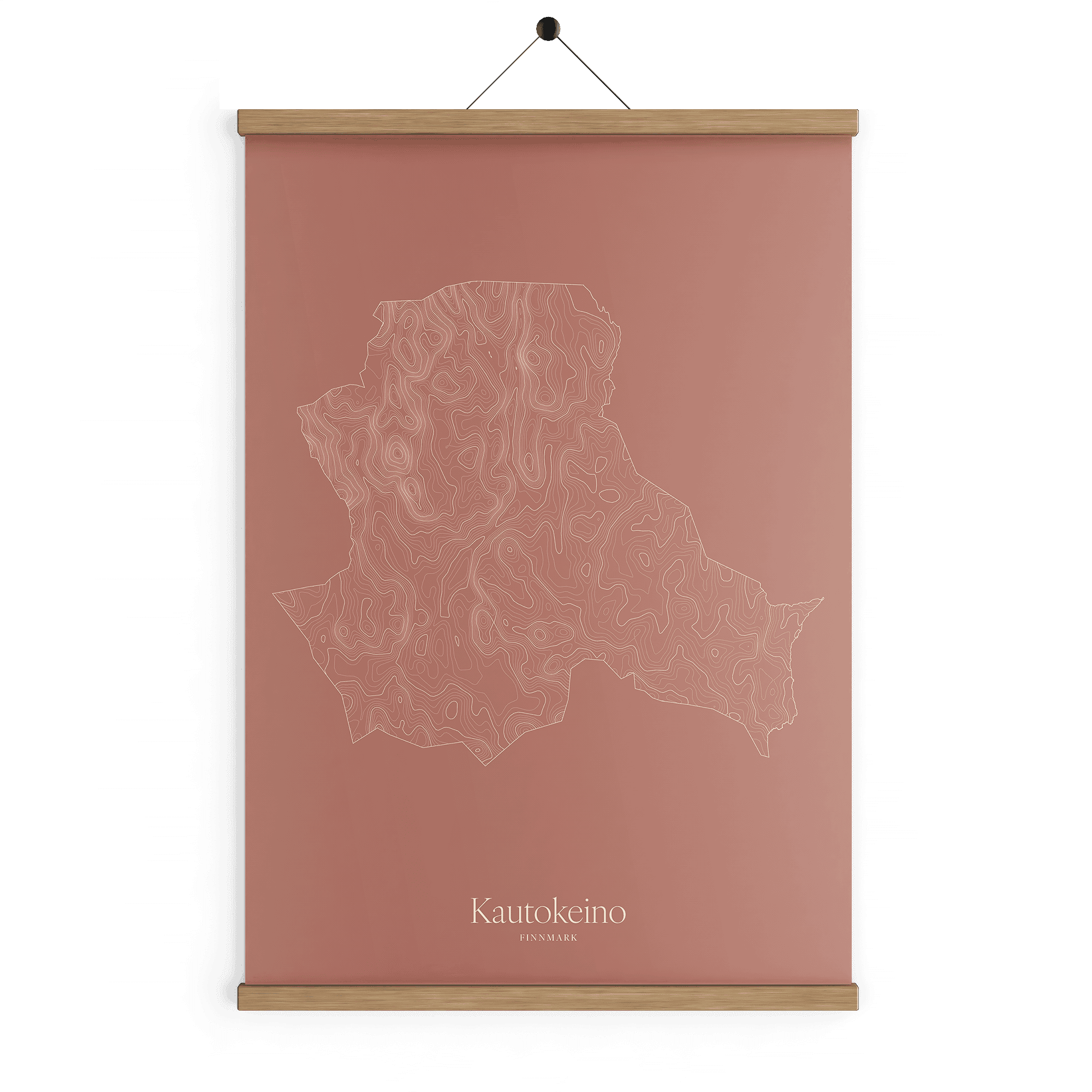 Kautokeino kotekart - Rustrød