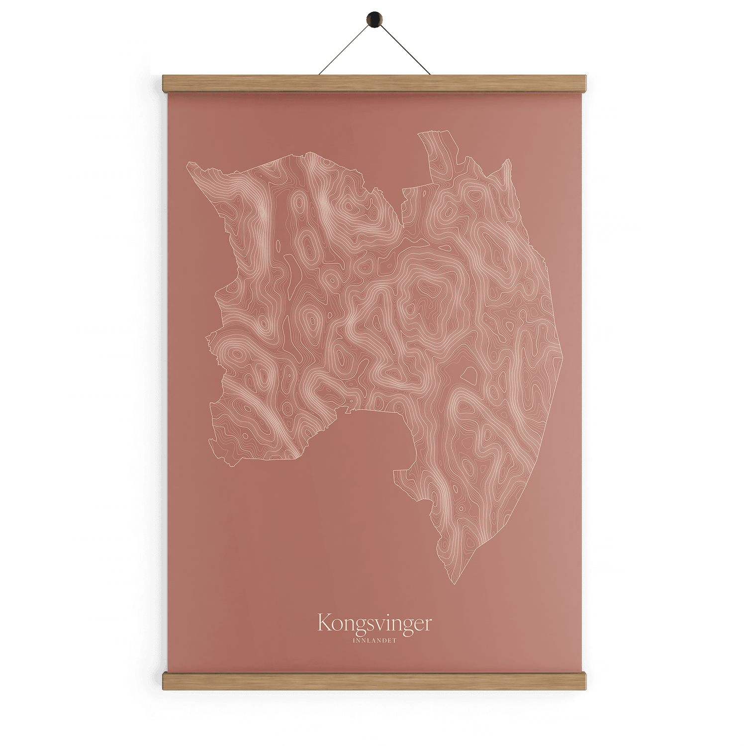 Kongsvinger kotekart - Rustrød