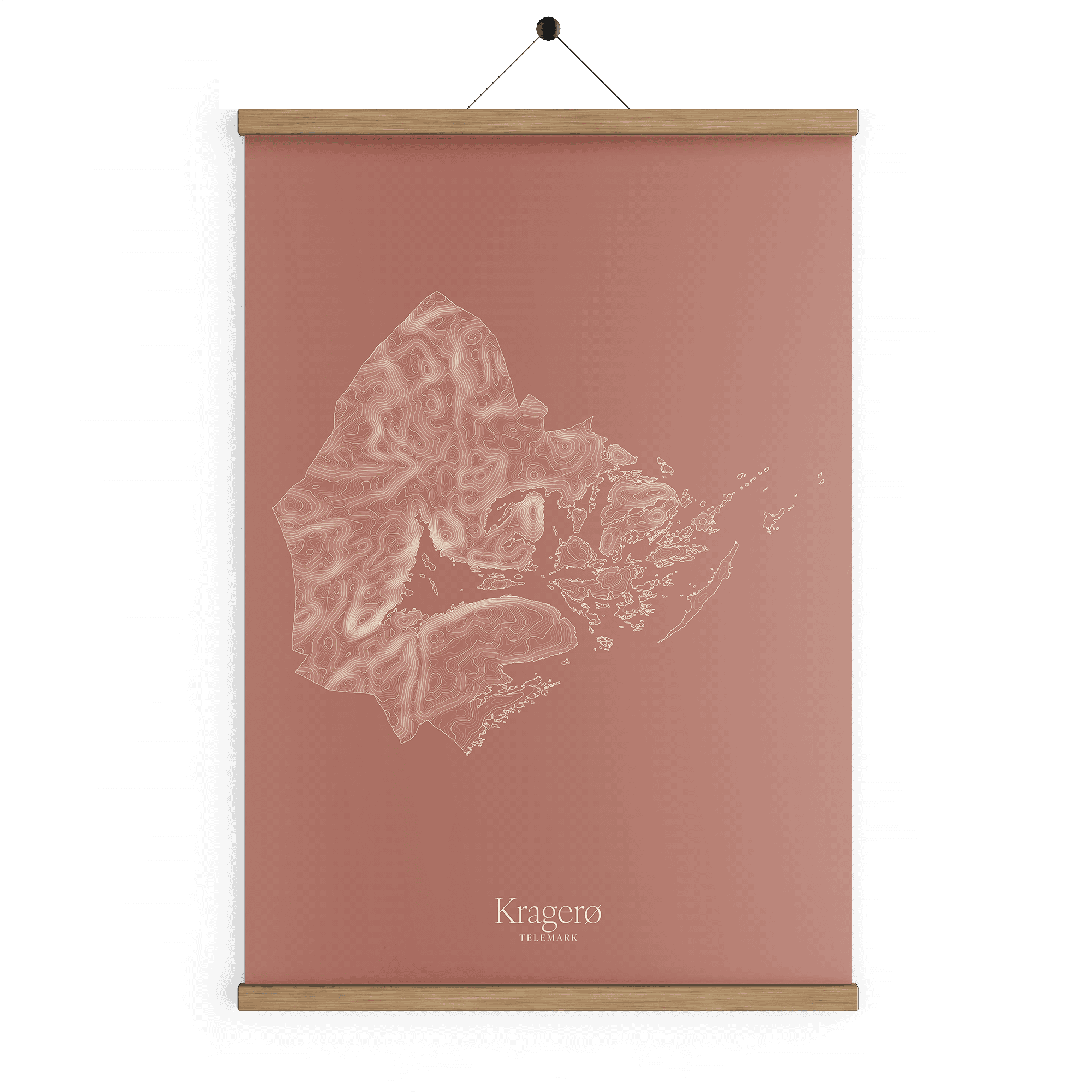 Kragerø kotekart - Rustrød