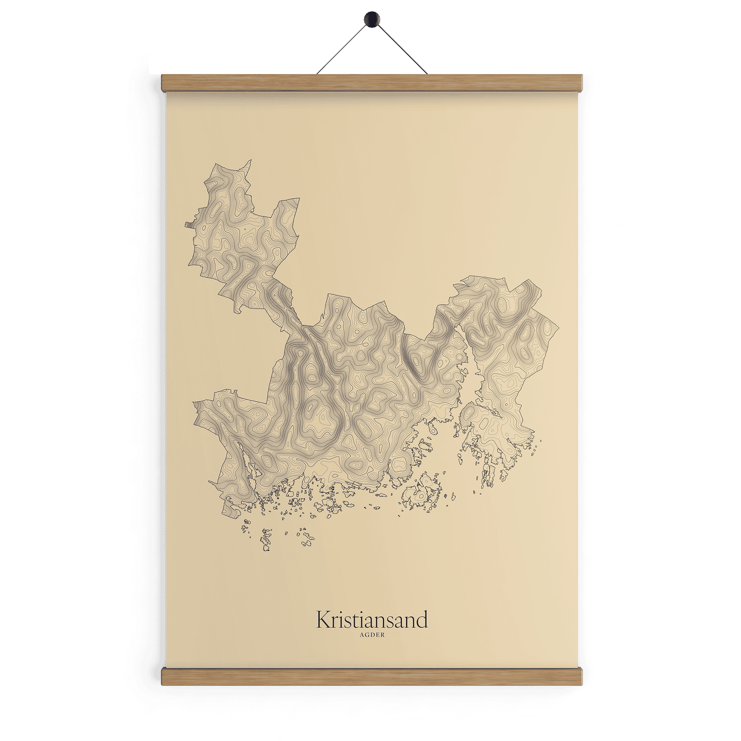 Kristiansand kotekart - Sandstein