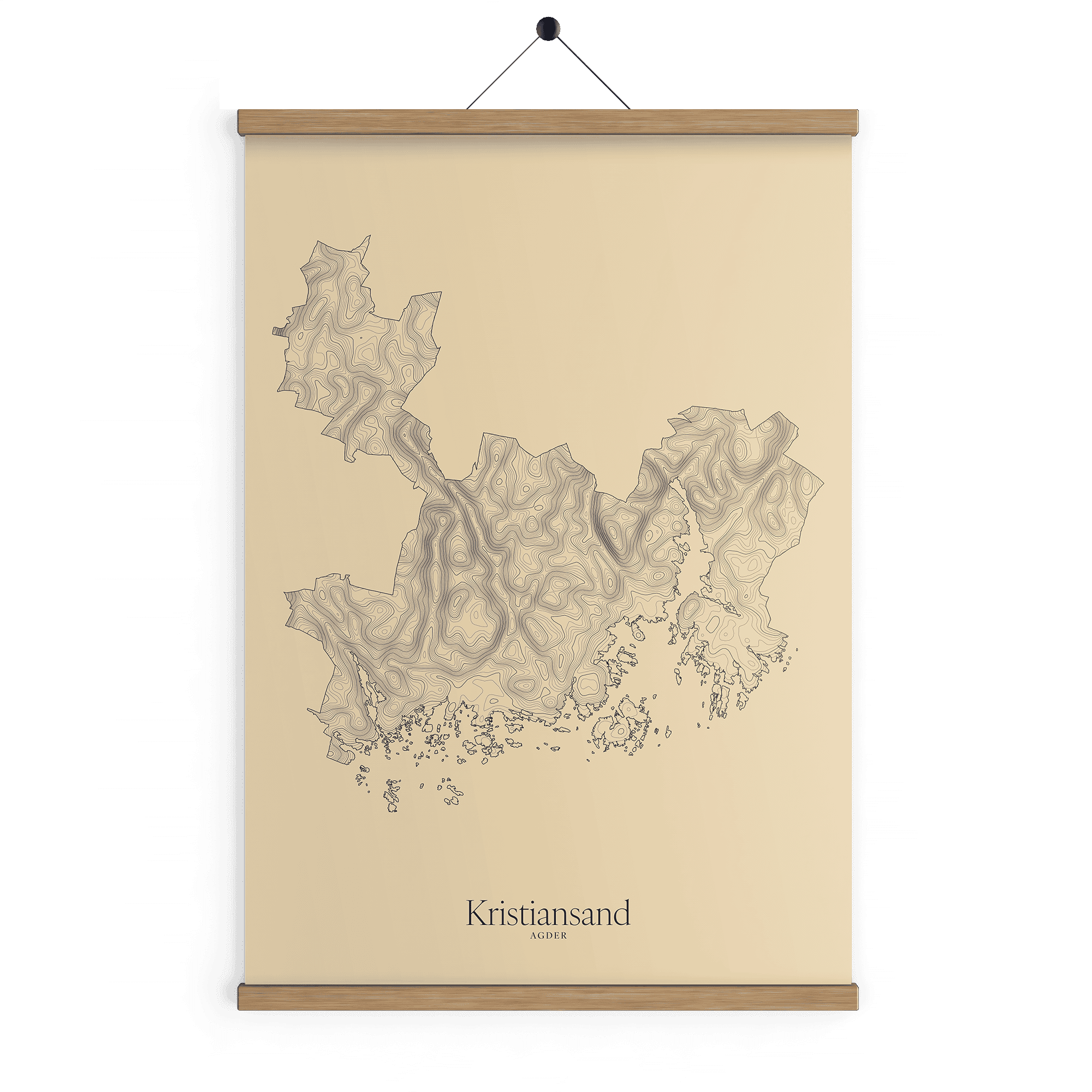Kristiansand kotekart - Sandstein